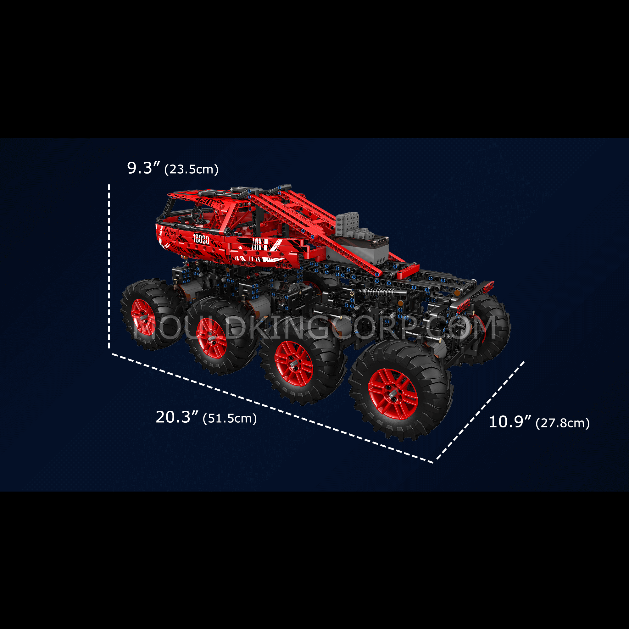 18030 Remote Control Red Firefox Climb Car Building Set | 1,962 PCS - Image 6 of 6 | TheBrickTube
