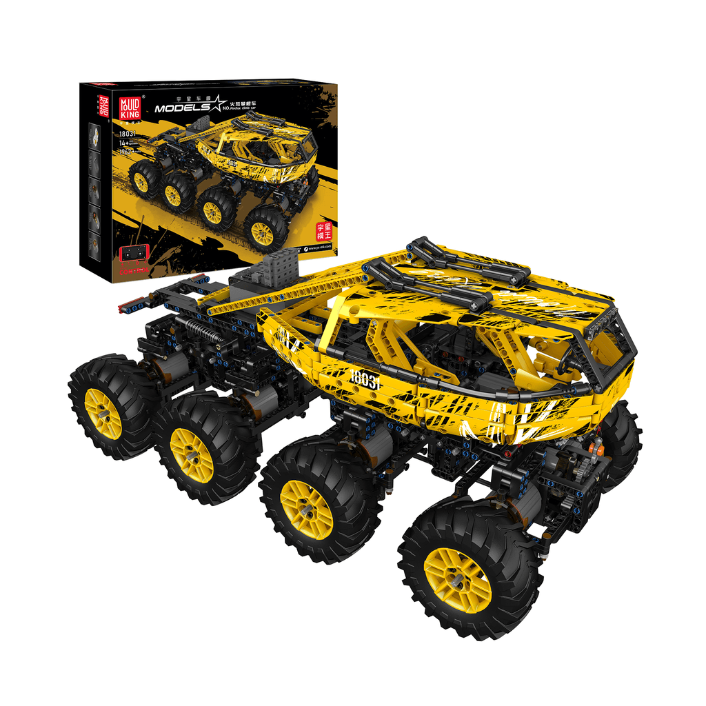 18031 Remote Control Yellow Firefox Climb Car Building Set | 1,962 PCS - Main Image | TheBrickTube