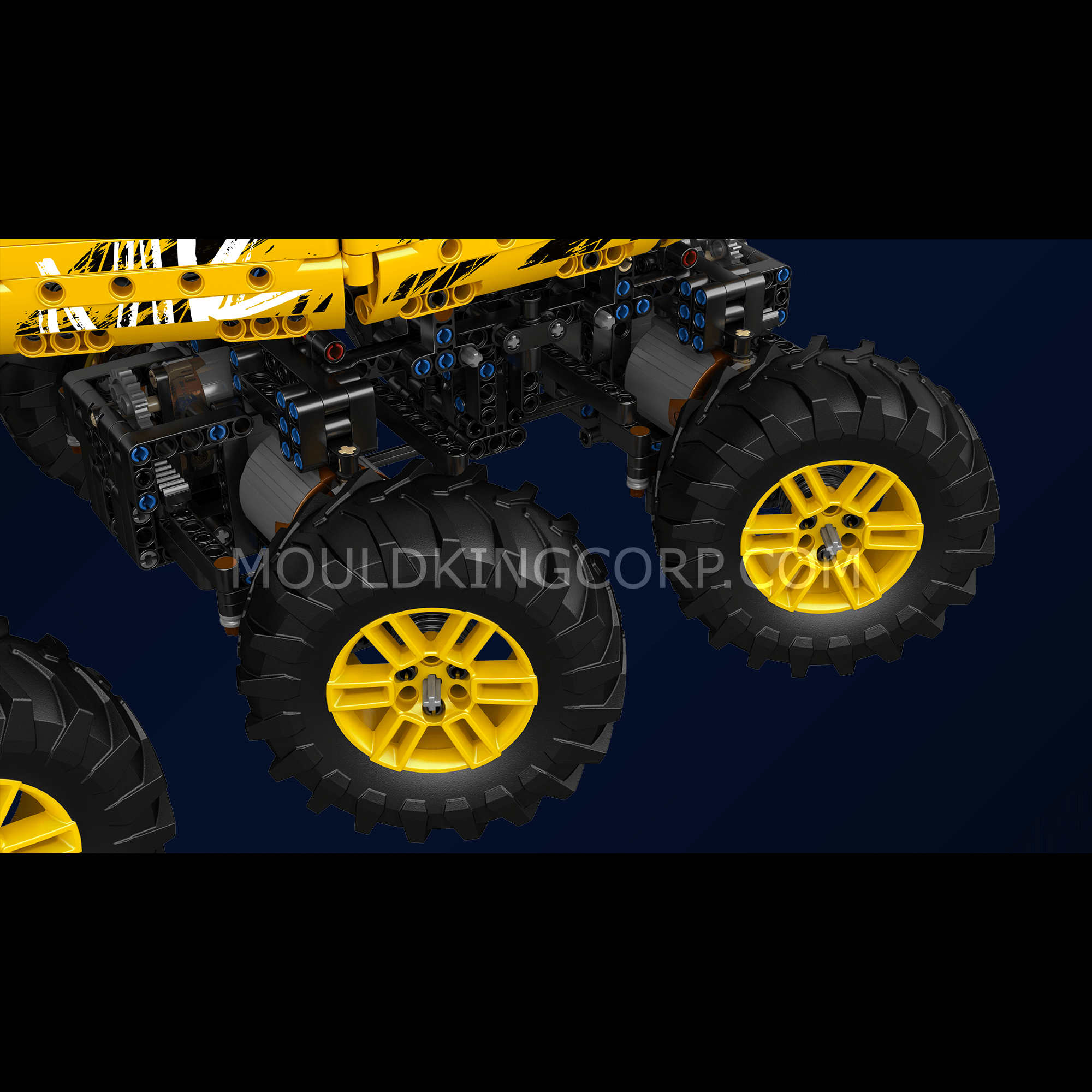 18031 Remote Control Yellow Firefox Climb Car Building Set | 1,962 PCS - Image 2 of 6 | TheBrickTube