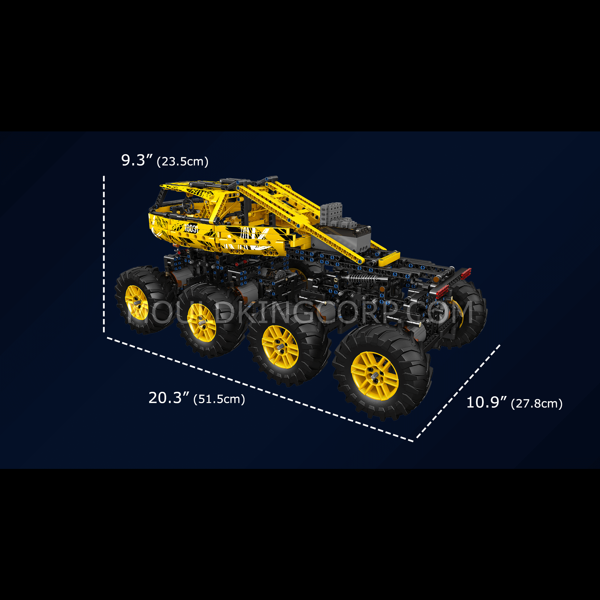 18031 Remote Control Yellow Firefox Climb Car Building Set | 1,962 PCS - Image 6 of 6 | TheBrickTube