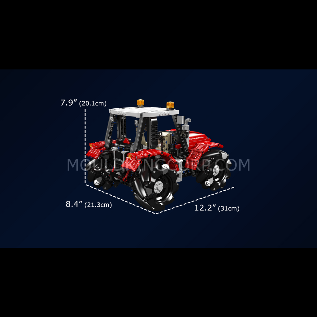 18037 Mecanum Drive Remote Controlled Tractor Building Set | 1,392 Pcs - Image 6 of 6 | TheBrickTube