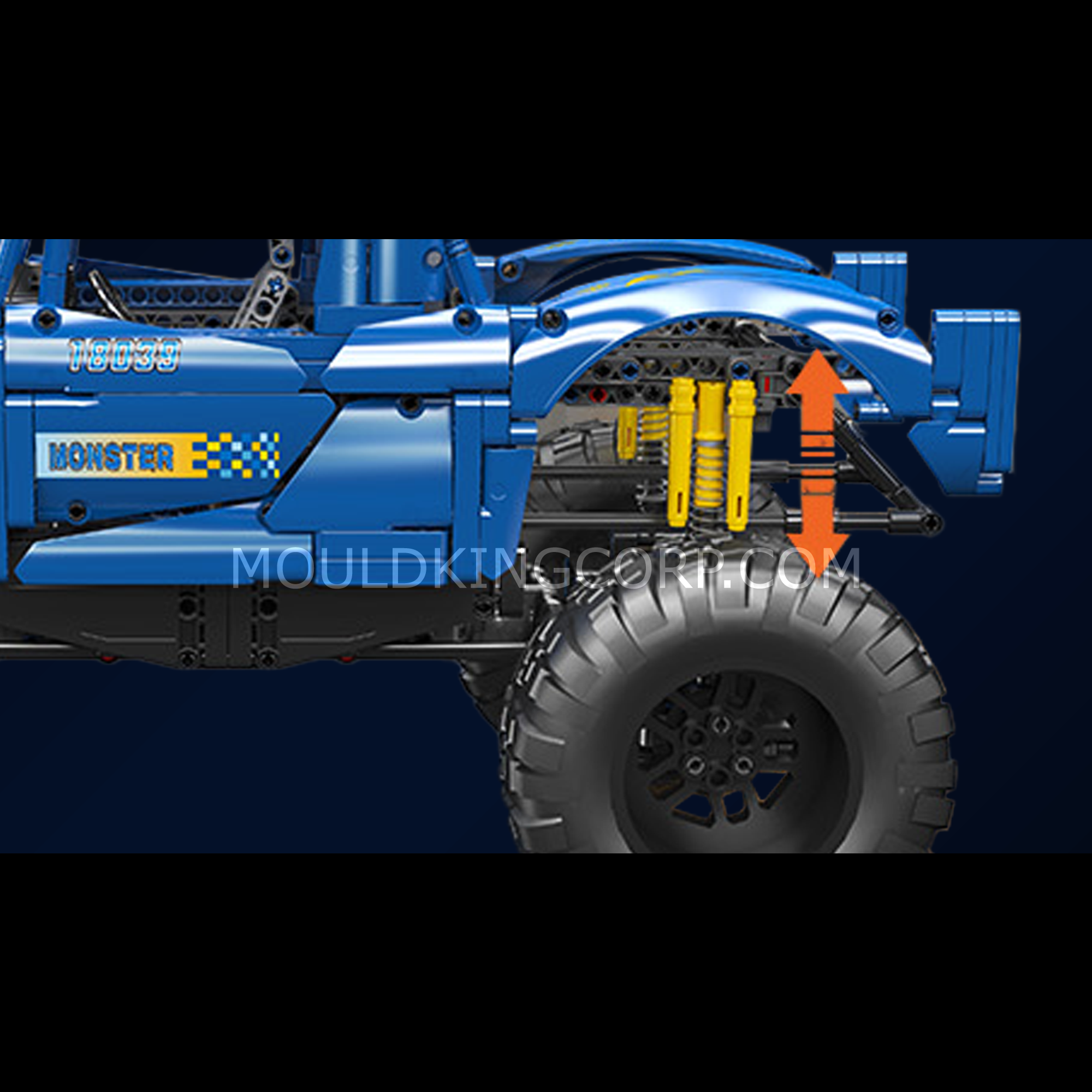18039 Remote Controlled Monster Off-Road Truck Building Set | 1,454 Pcs - Image 4 of 6 | TheBrickTube