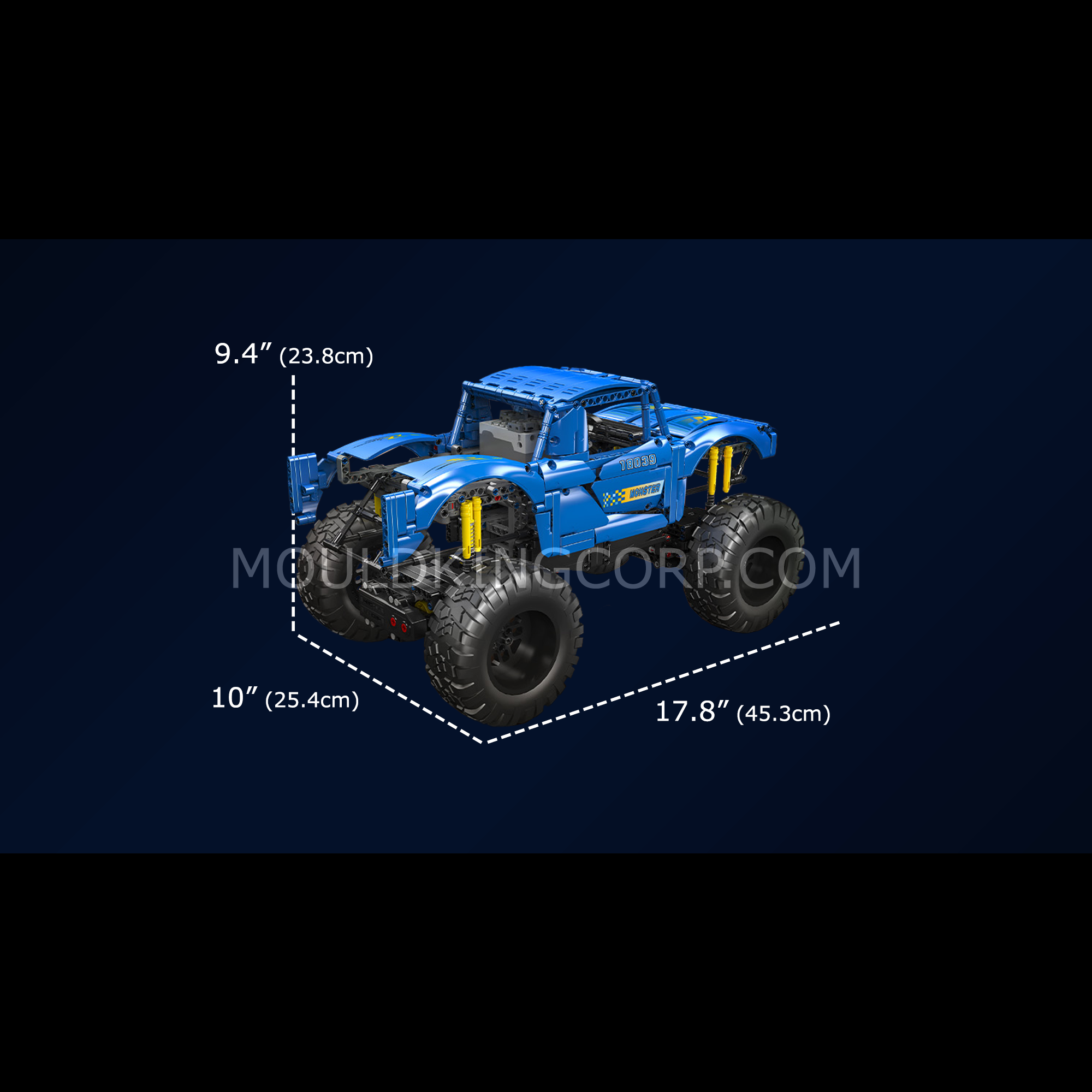 18039 Remote Controlled Monster Off-Road Truck Building Set | 1,454 Pcs - Image 6 of 6 | TheBrickTube