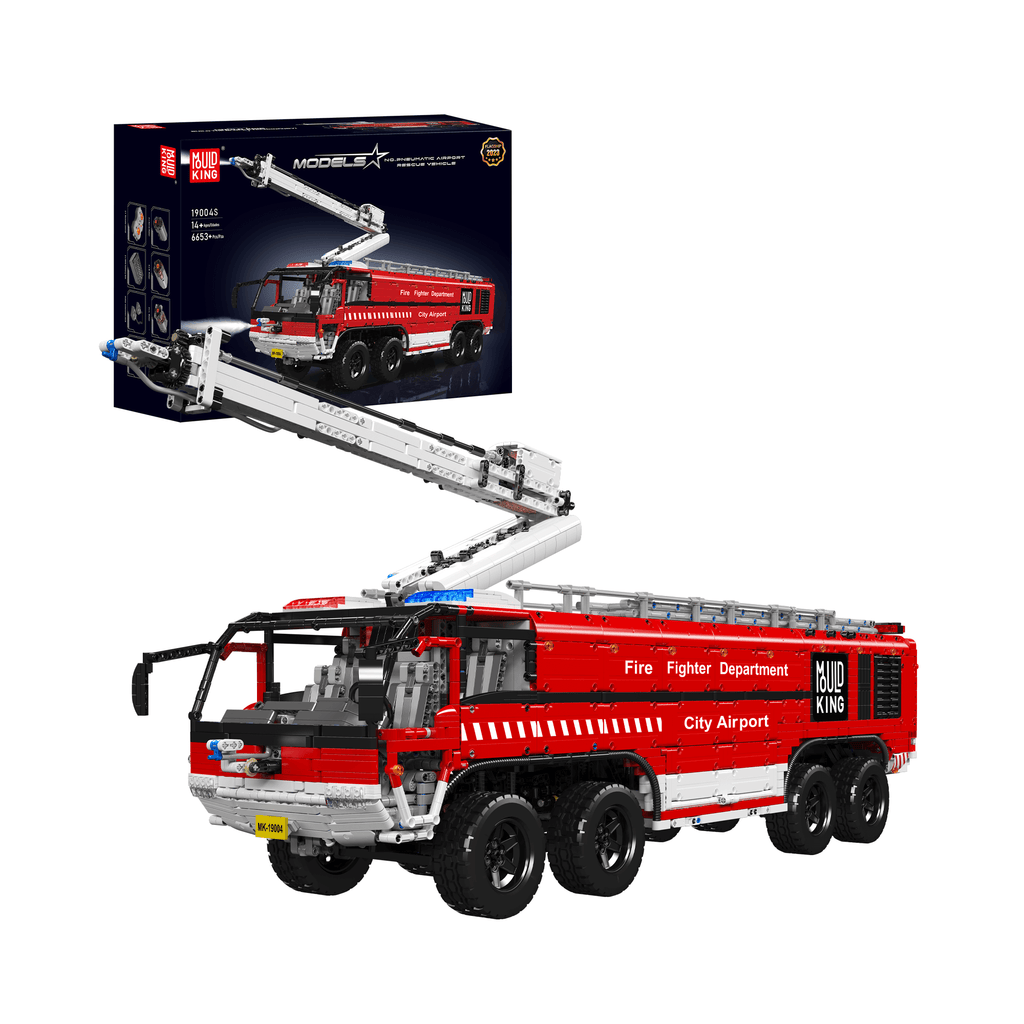 19004S RC Pneumatic Airport Rescue Vehicle Building Set | 6,653 PCS - Main Image | TheBrickTube
