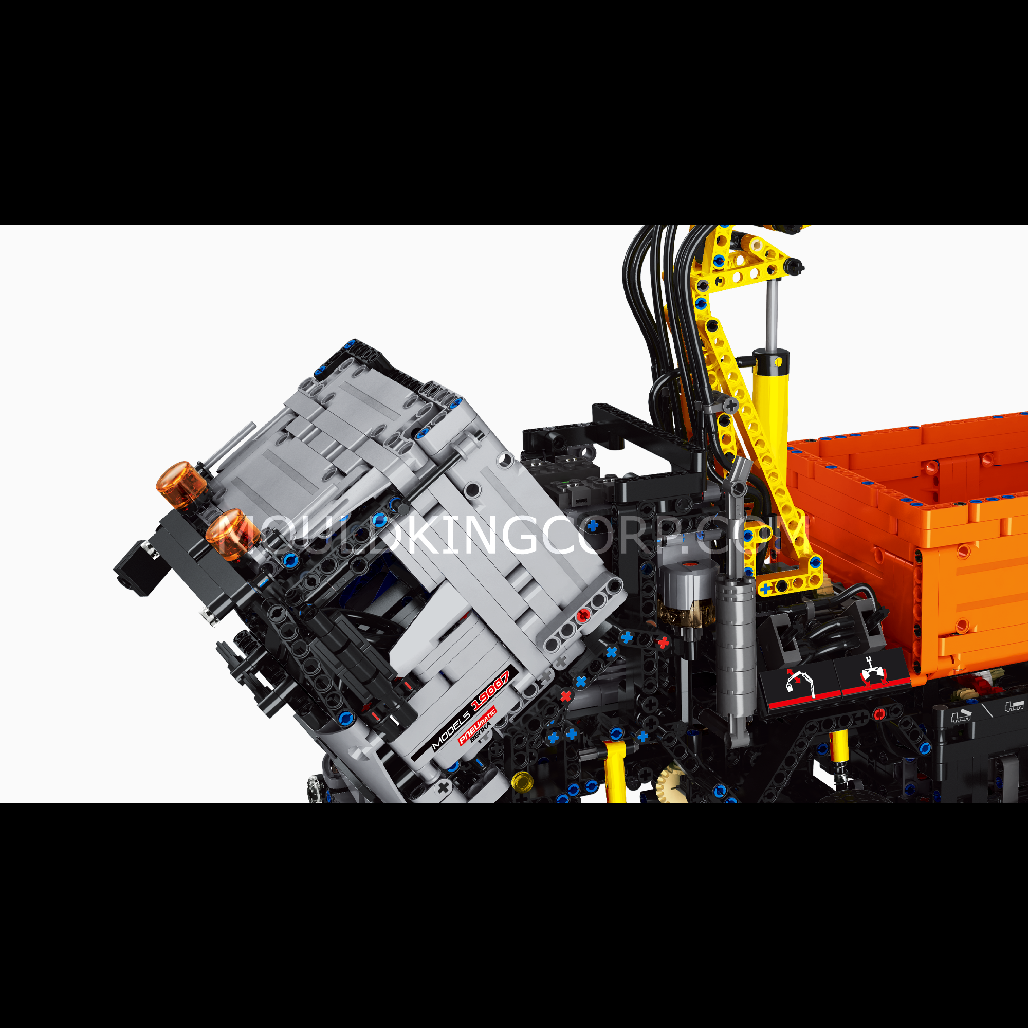 19007 2-in-1 RC Excavator & Dump Truck Building Set | 2,970 PCS - Image 4 of 6 | TheBrickTube