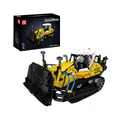 19019 PR756 Bulldozer Pneumatic Engineering Construction Building Set | 1,200 Pc - Main Image | TheBrickTube