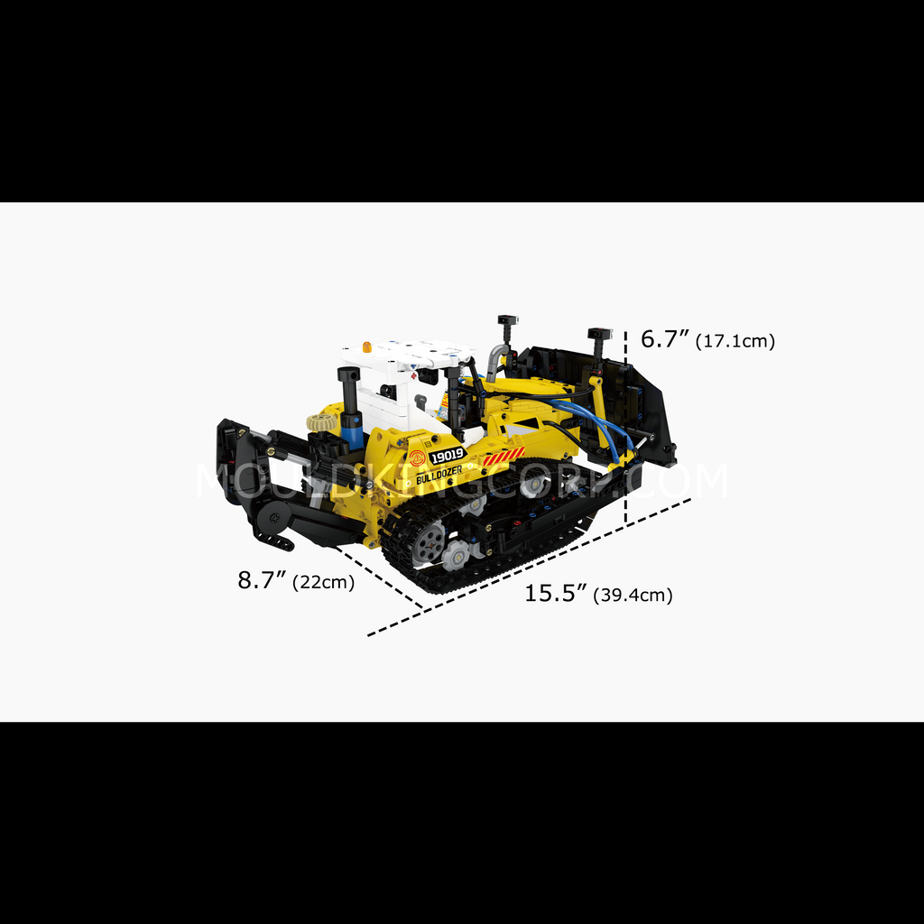 19019 PR756 Bulldozer Pneumatic Engineering Construction Building Set | 1,200 Pc - Image 6 of 6 | TheBrickTube