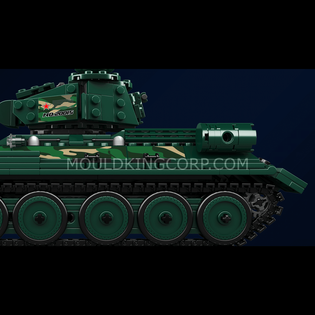 20015 Soviet T-34 Tank Model Building Set | 800 PCS - Image 4 of 6 | TheBrickTube