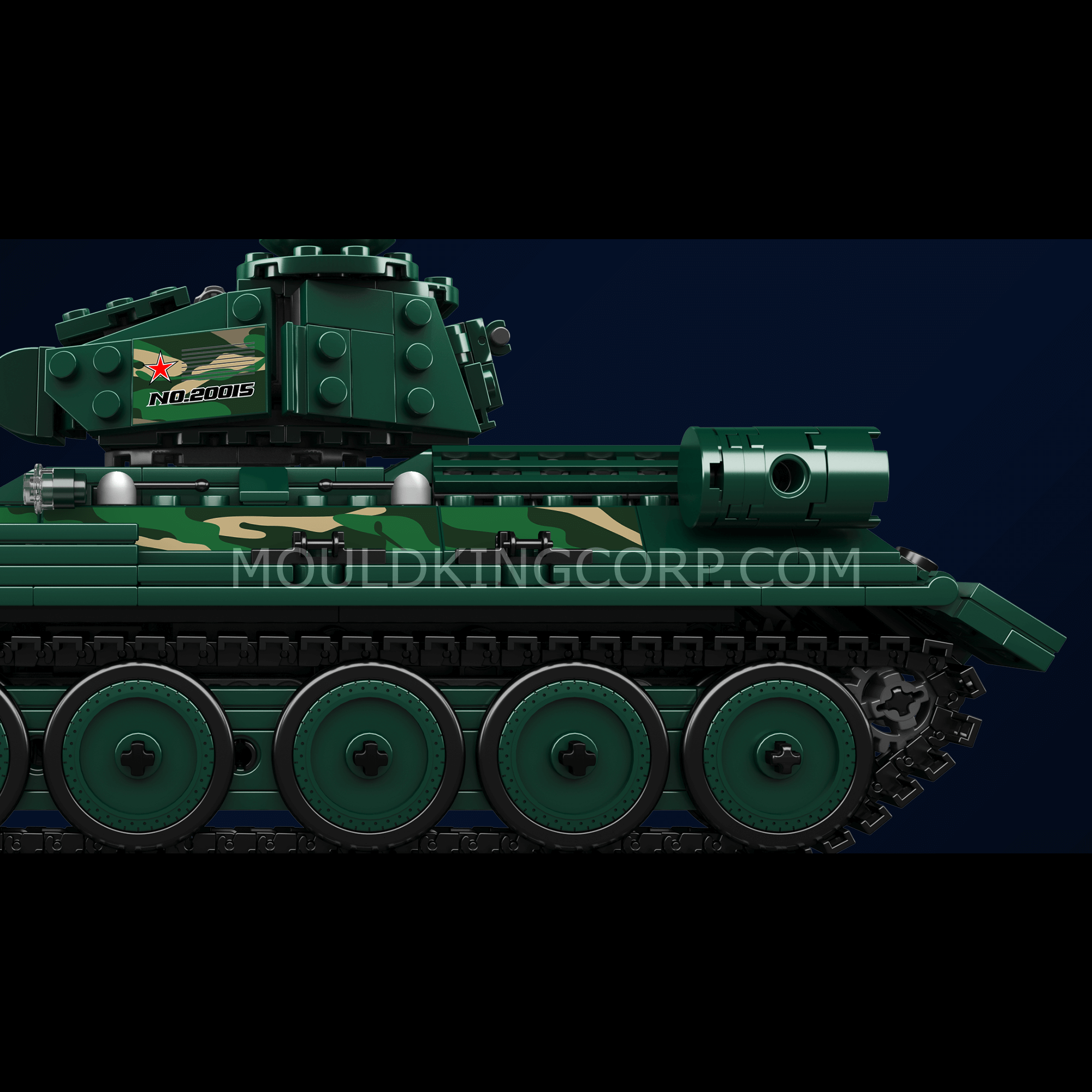 20015 Soviet T-34 Tank Model Building Set | 800 PCS - Image 4 of 6 | TheBrickTube