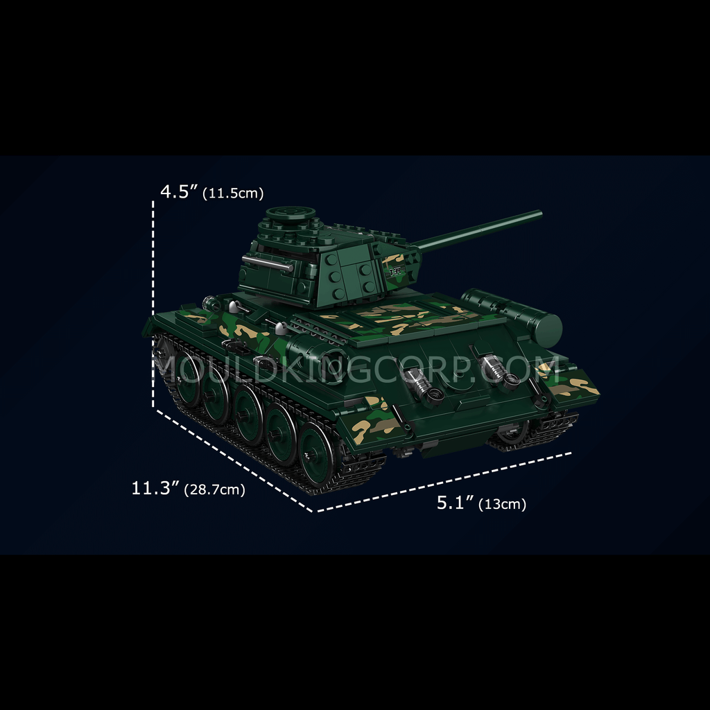 20015 Soviet T-34 Tank Model Building Set | 800 PCS - Image 5 of 6 | TheBrickTube
