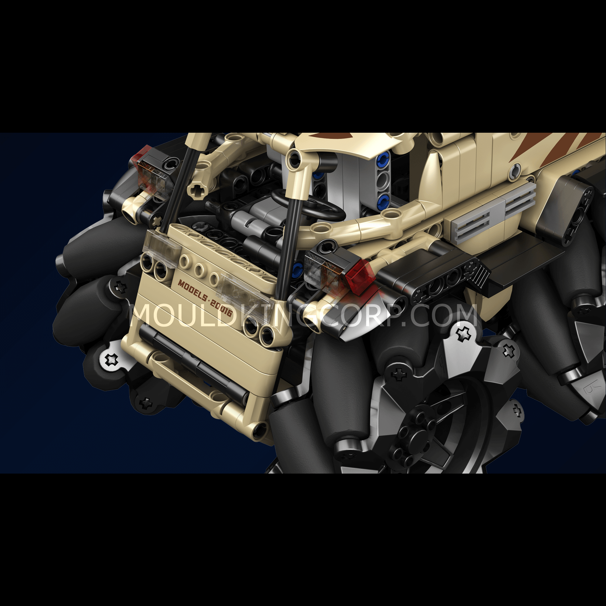 20016 Mecanum ATV Remote Controlled Building Set | 617 PCS - Image 3 of 12 | TheBrickTube