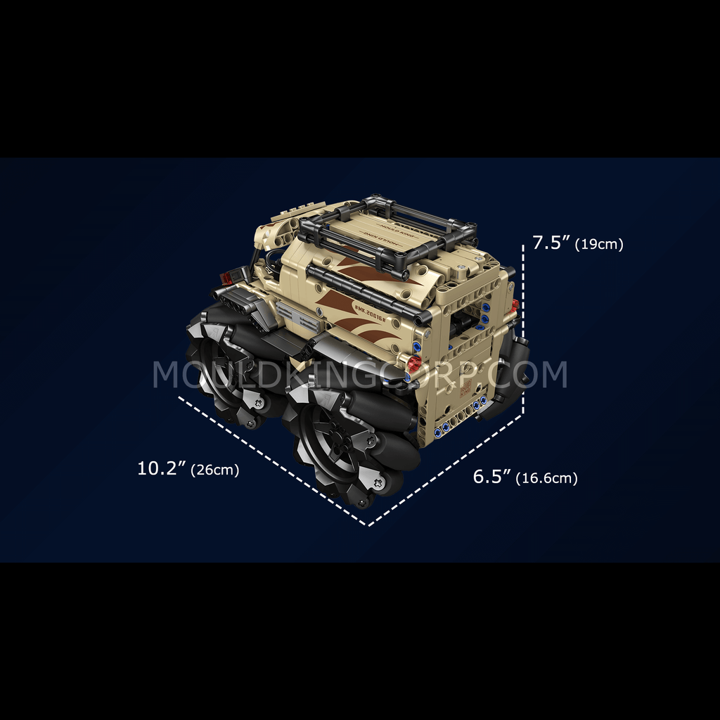 20016 Mecanum ATV Remote Controlled Building Set | 617 PCS - Image 6 of 12 | TheBrickTube