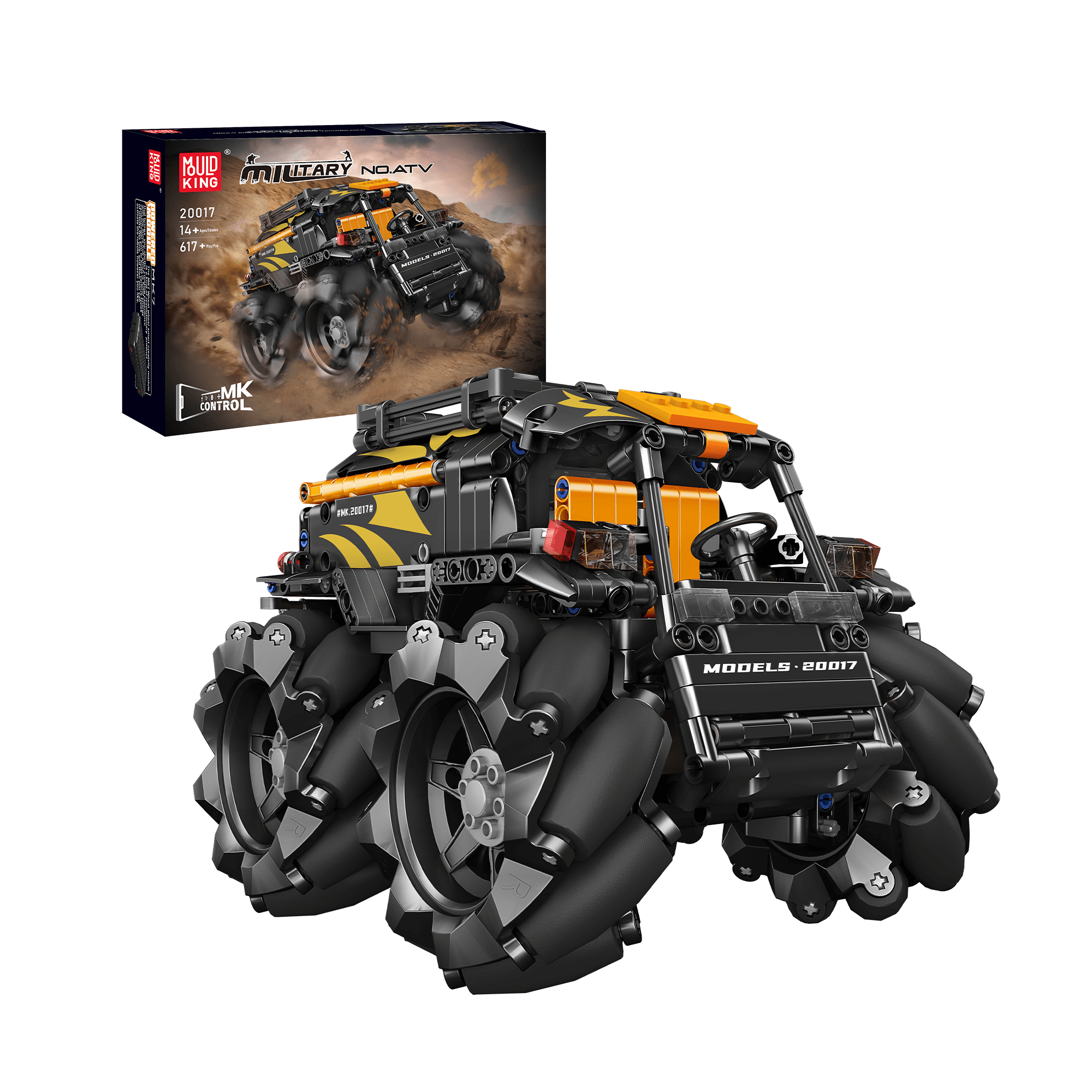 20016 Mecanum ATV Remote Controlled Building Set | 617 PCS - Image 7 of 12 | TheBrickTube