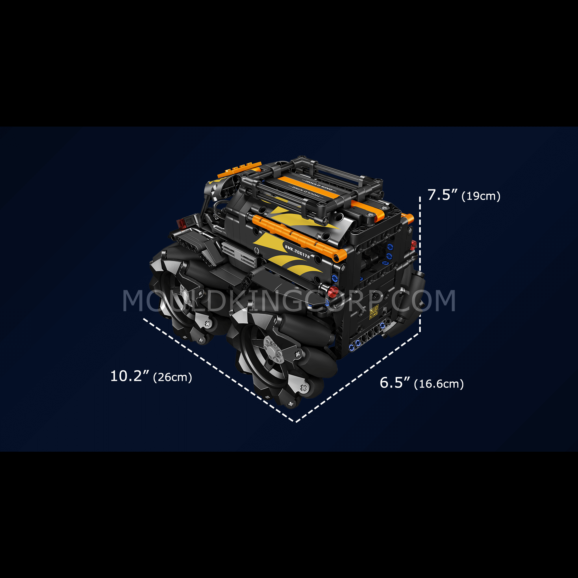 20016 Mecanum ATV Remote Controlled Building Set | 617 PCS - Image 12 of 12 | TheBrickTube