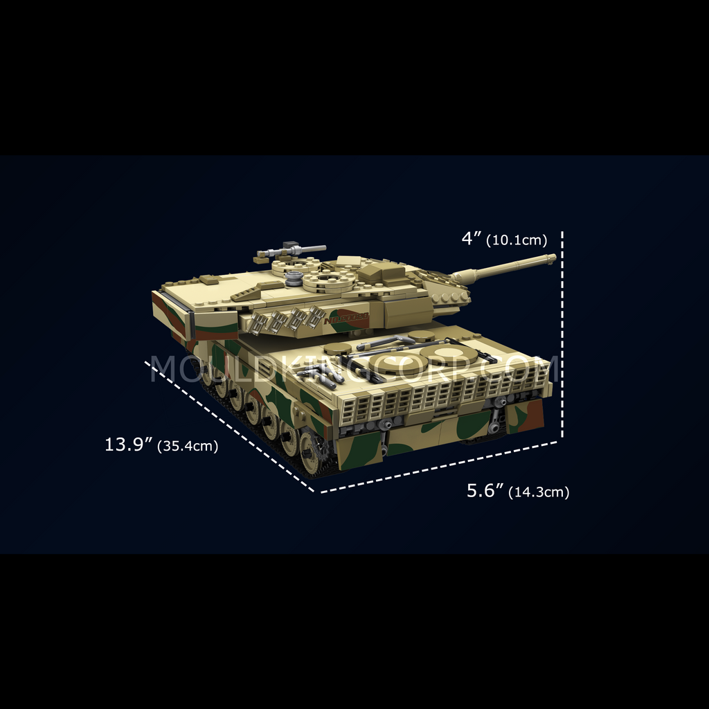 20020S Remote Controlled LEOPARD 2 Tank Building Set | 1,100 Pcs - Image 6 of 6 | TheBrickTube