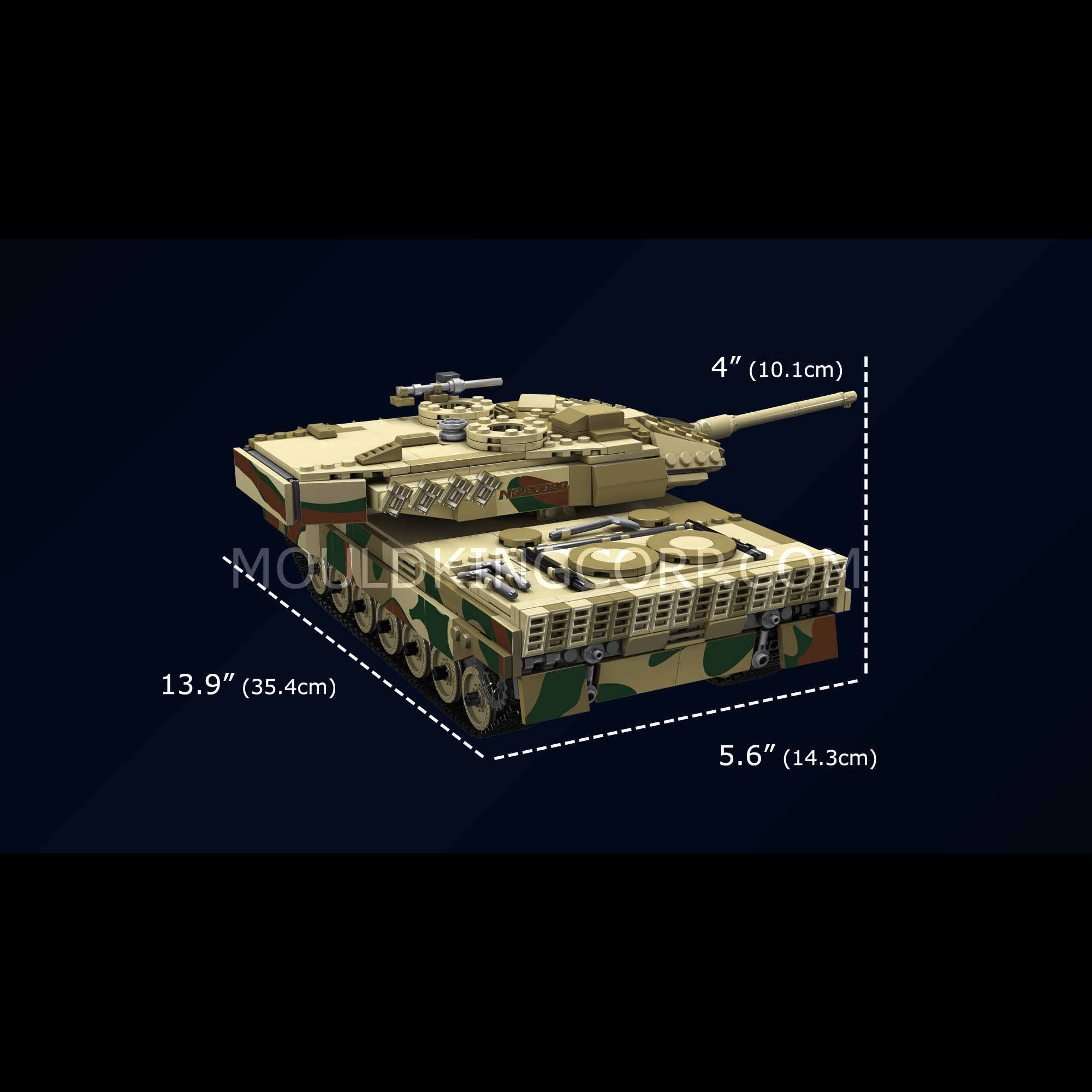 20020S Remote Controlled LEOPARD 2 Tank Building Set | 1,100 Pcs - Image 6 of 6 | TheBrickTube