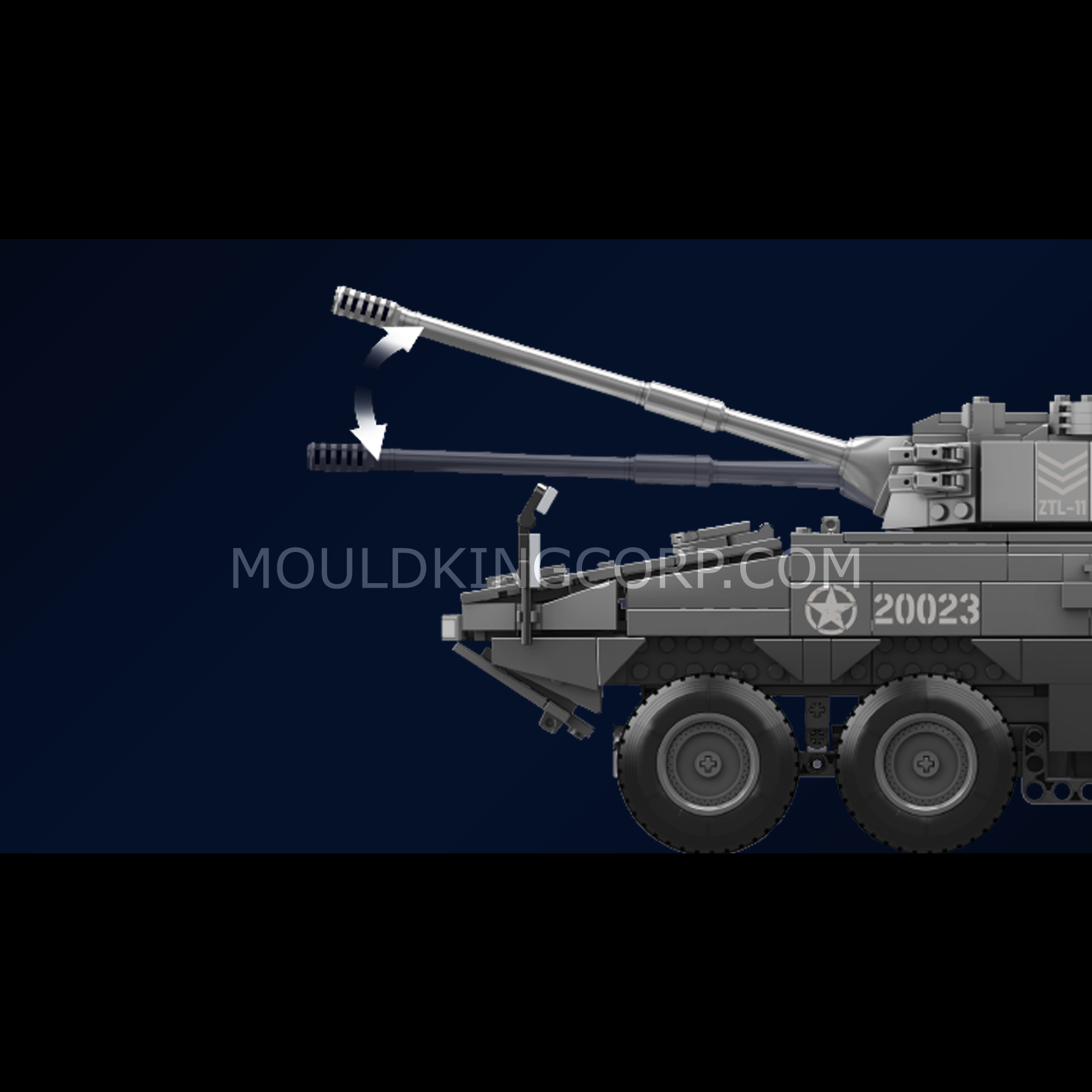 20023 ZTL-11 Wheeled Assault Vehicle Building Set | 1,293 Pcs - Image 2 of 6 | TheBrickTube