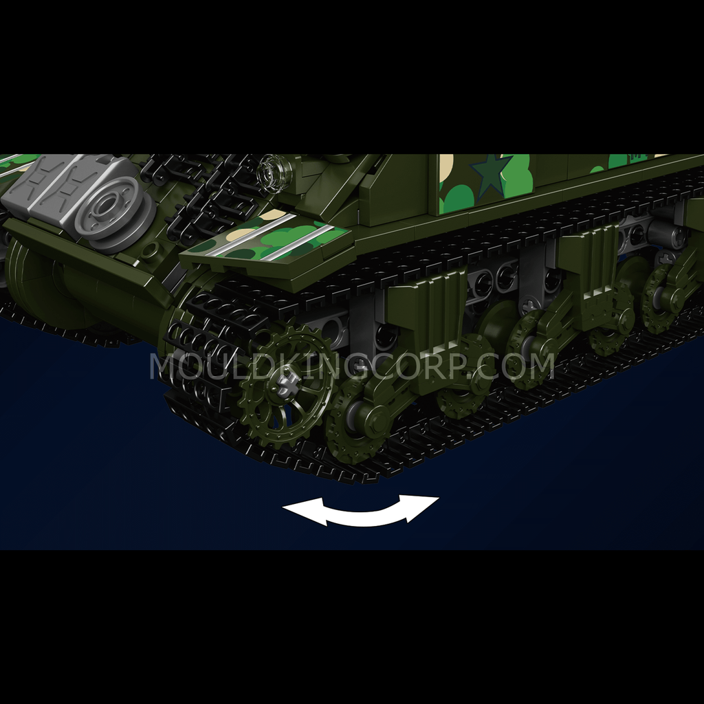 20024 M4 Sherman Tank Remote Controlled Building Set | 950 PCS - Image 5 of 6 | TheBrickTube
