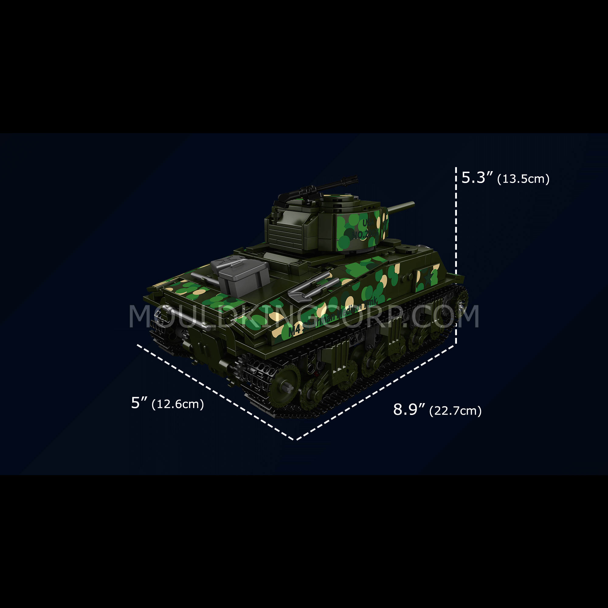 20024 M4 Sherman Tank Remote Controlled Building Set | 950 PCS - Image 6 of 6 | TheBrickTube