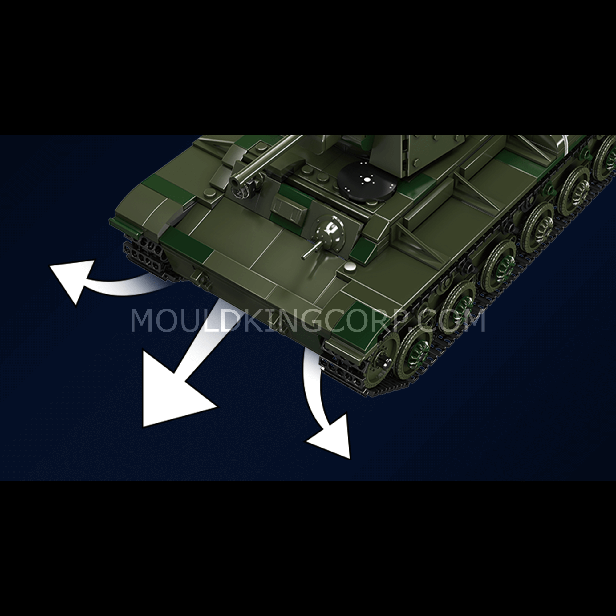 20025 KV-1 Tank Remote Controlled Building Set | 924 PCS - Image 3 of 6 | TheBrickTube