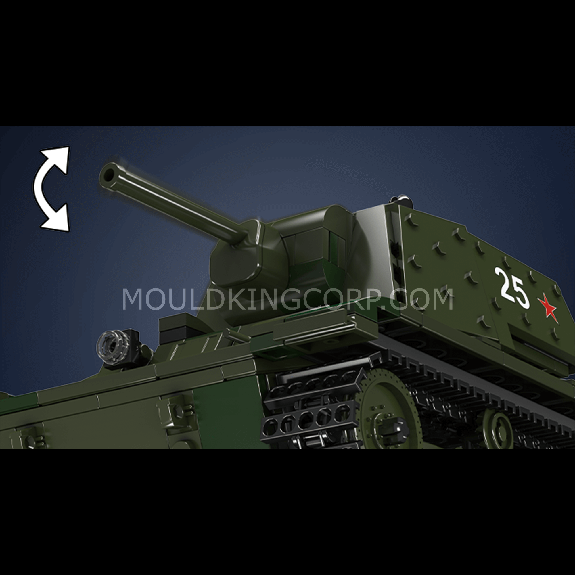 20025 KV-1 Tank Remote Controlled Building Set | 924 PCS - Image 4 of 6 | TheBrickTube