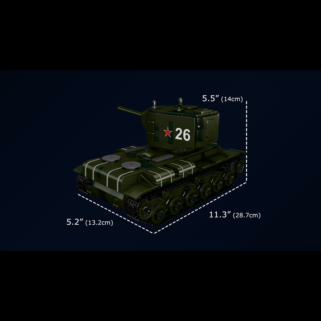 20026 KV2 Heavy Tanks Building Toy Set | Military Building Blocks - Image 6 of 6 | TheBrickTube