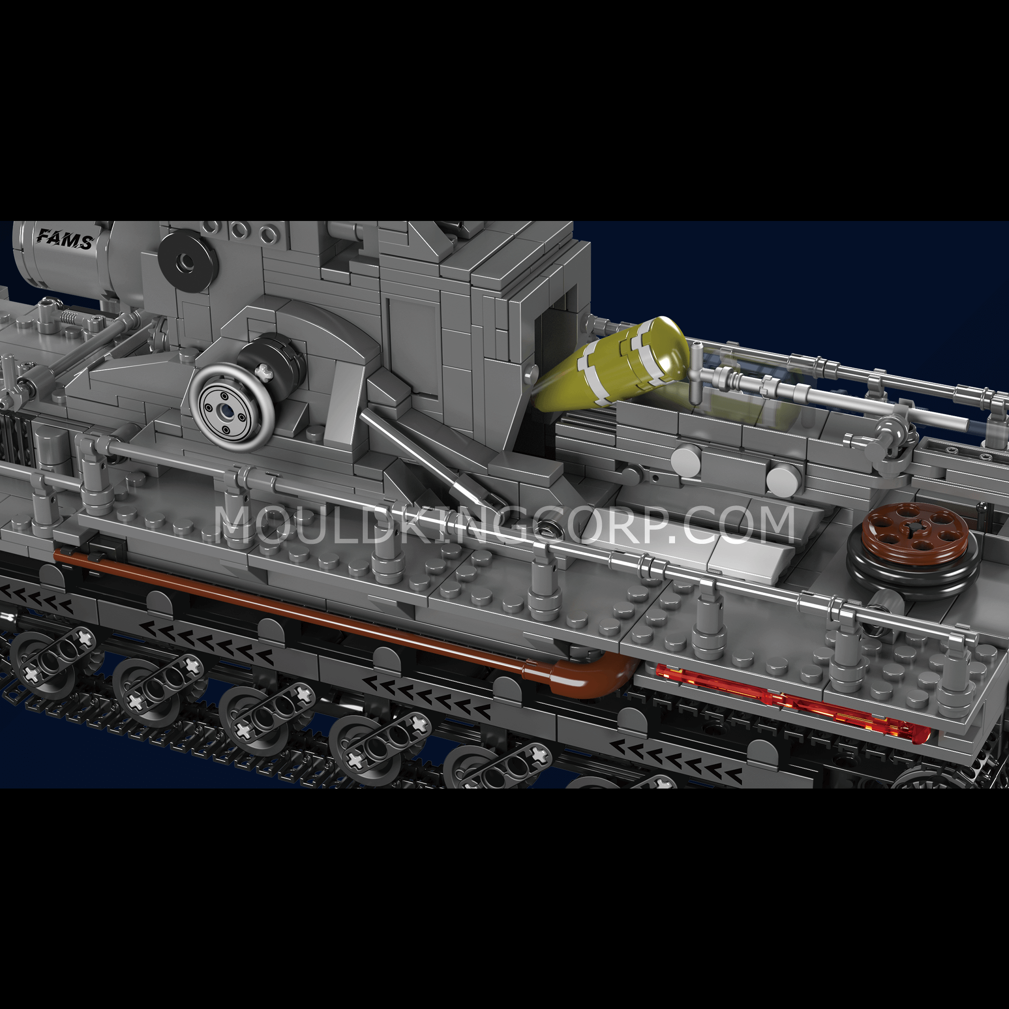 20028 Remote Controlled Karl Mortar Tank Building Set | 1,648 Pcs - Image 3 of 6 | TheBrickTube