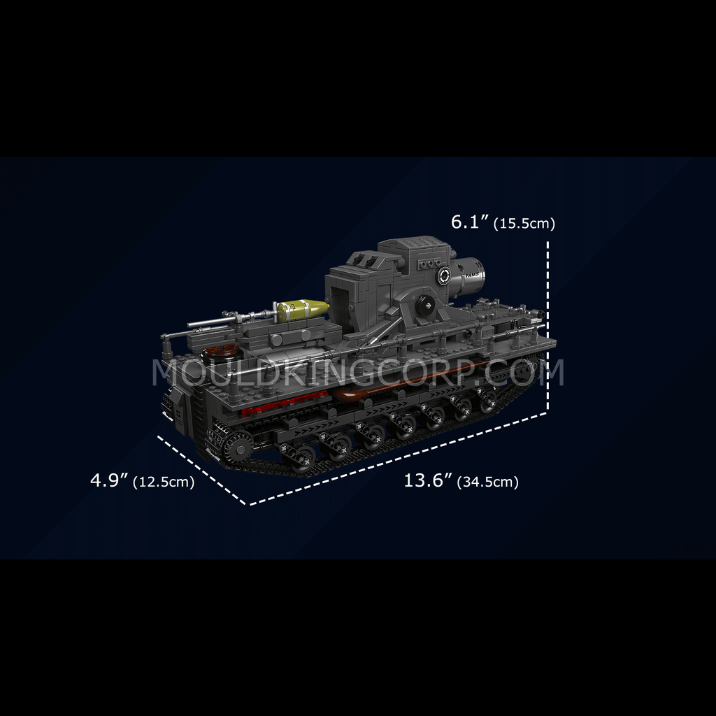 20028 Remote Controlled Karl Mortar Tank Building Set | 1,648 Pcs - Image 6 of 6 | TheBrickTube
