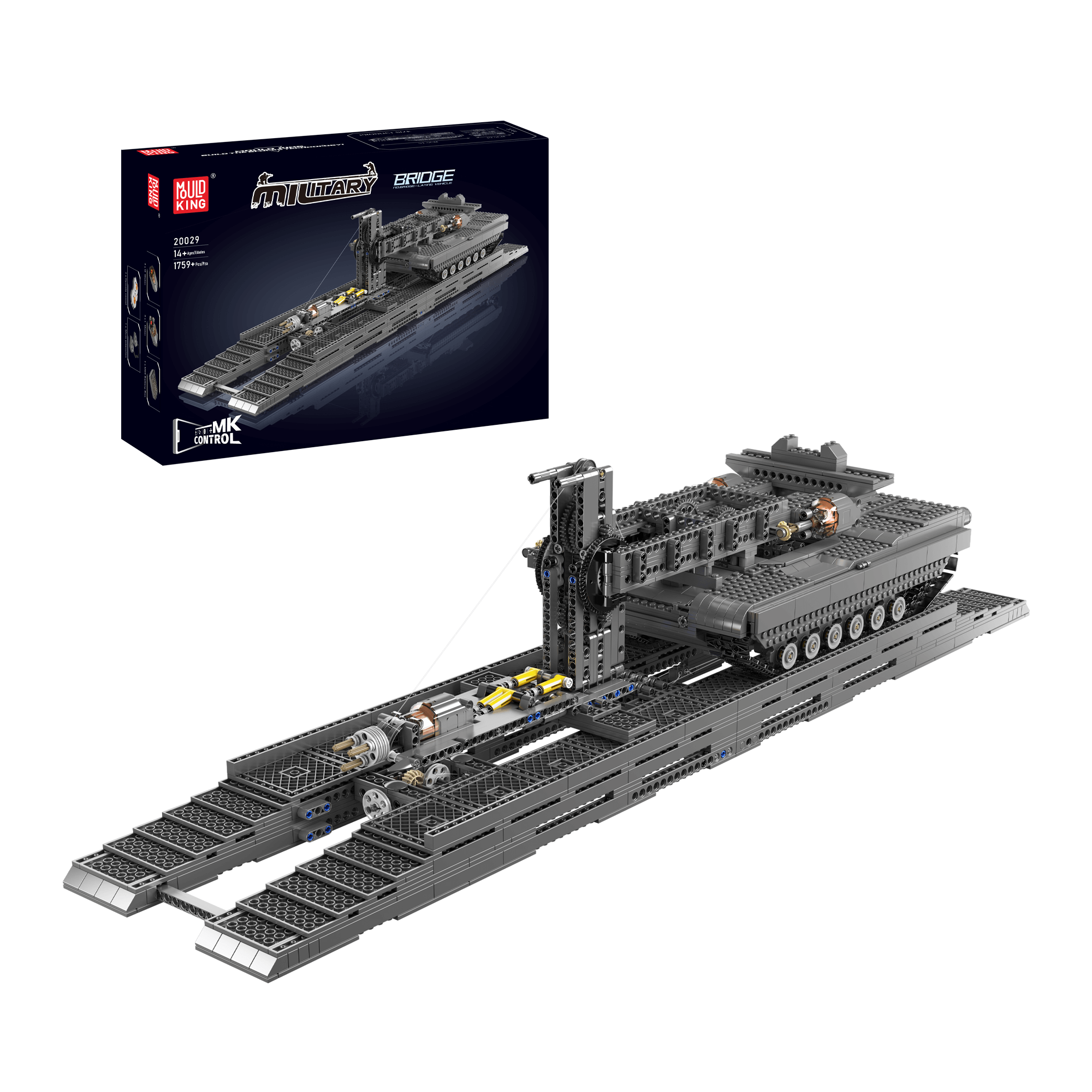 20029 Remote Controlled Bridge Layer Vehicle Building Set | 1,759 Pcs - Main Image | TheBrickTube