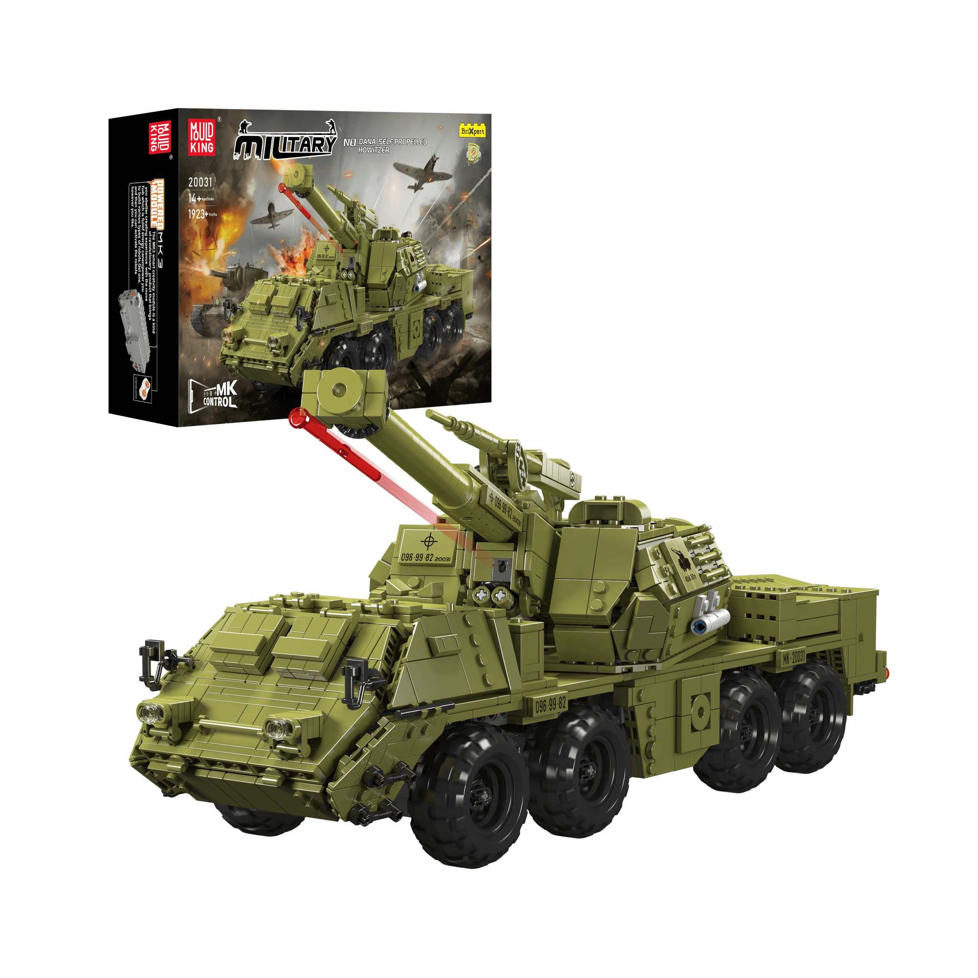 20031 Dana Self-propelled Howitzer Building Set | 1,923 Pcs - Main Image | TheBrickTube