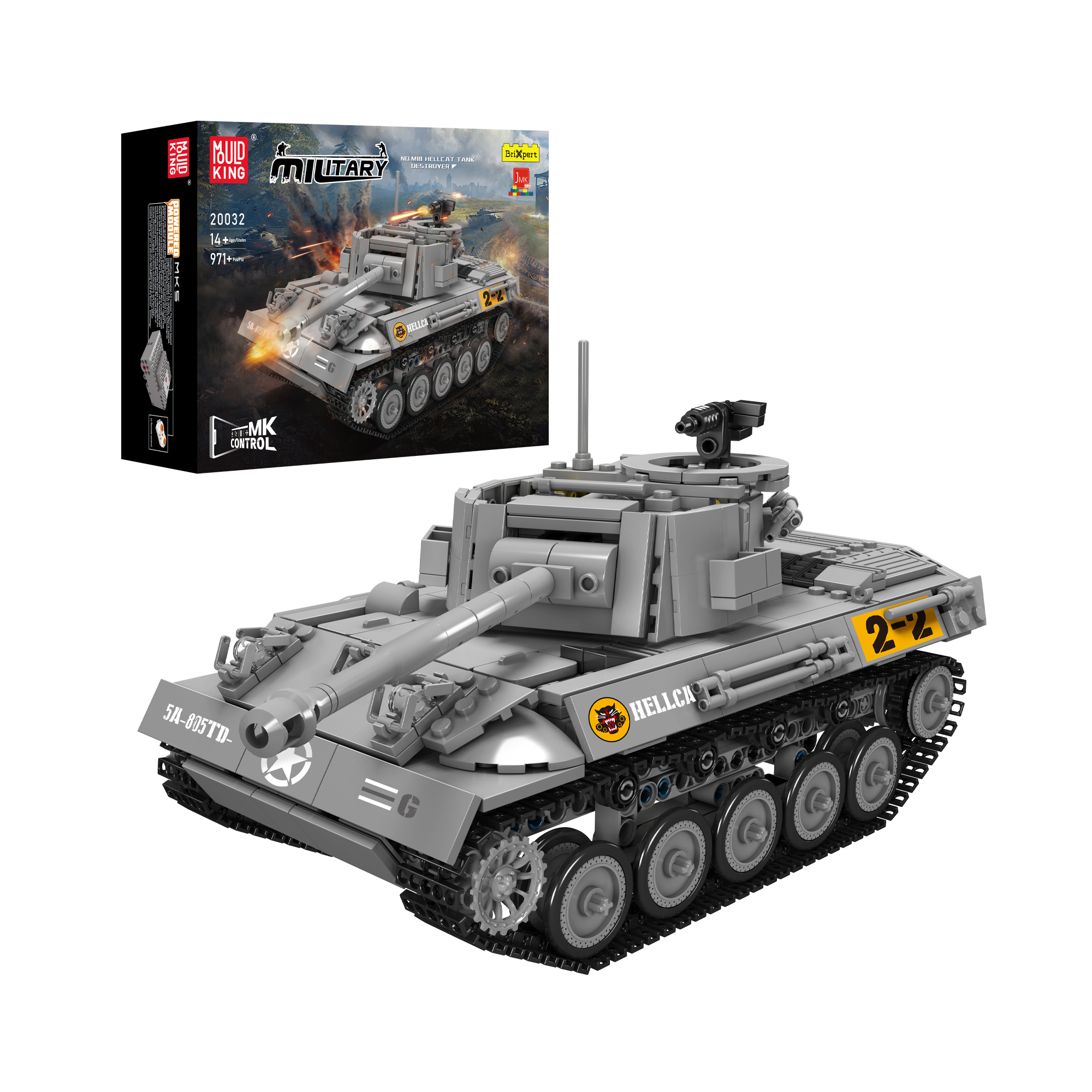 20032 M16 Hellcat Tank Destroyer Building Set | 971 Pcs - Main Image | TheBrickTube