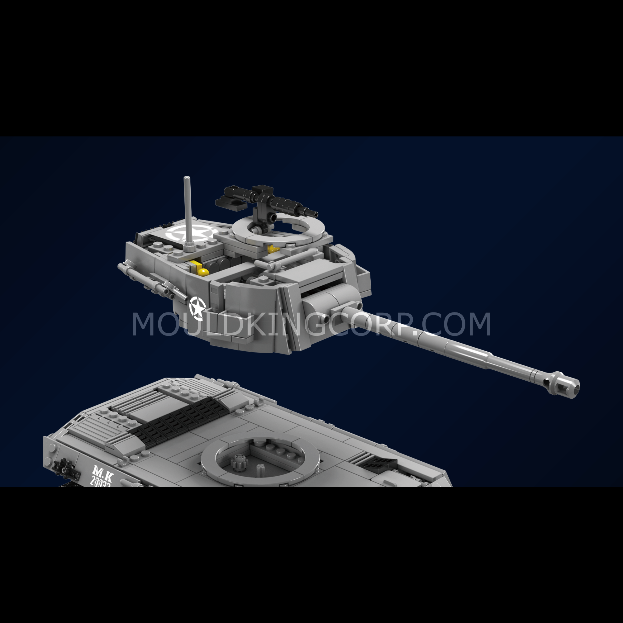 20032 M16 Hellcat Tank Destroyer Building Set | 971 Pcs - Image 4 of 6 | TheBrickTube