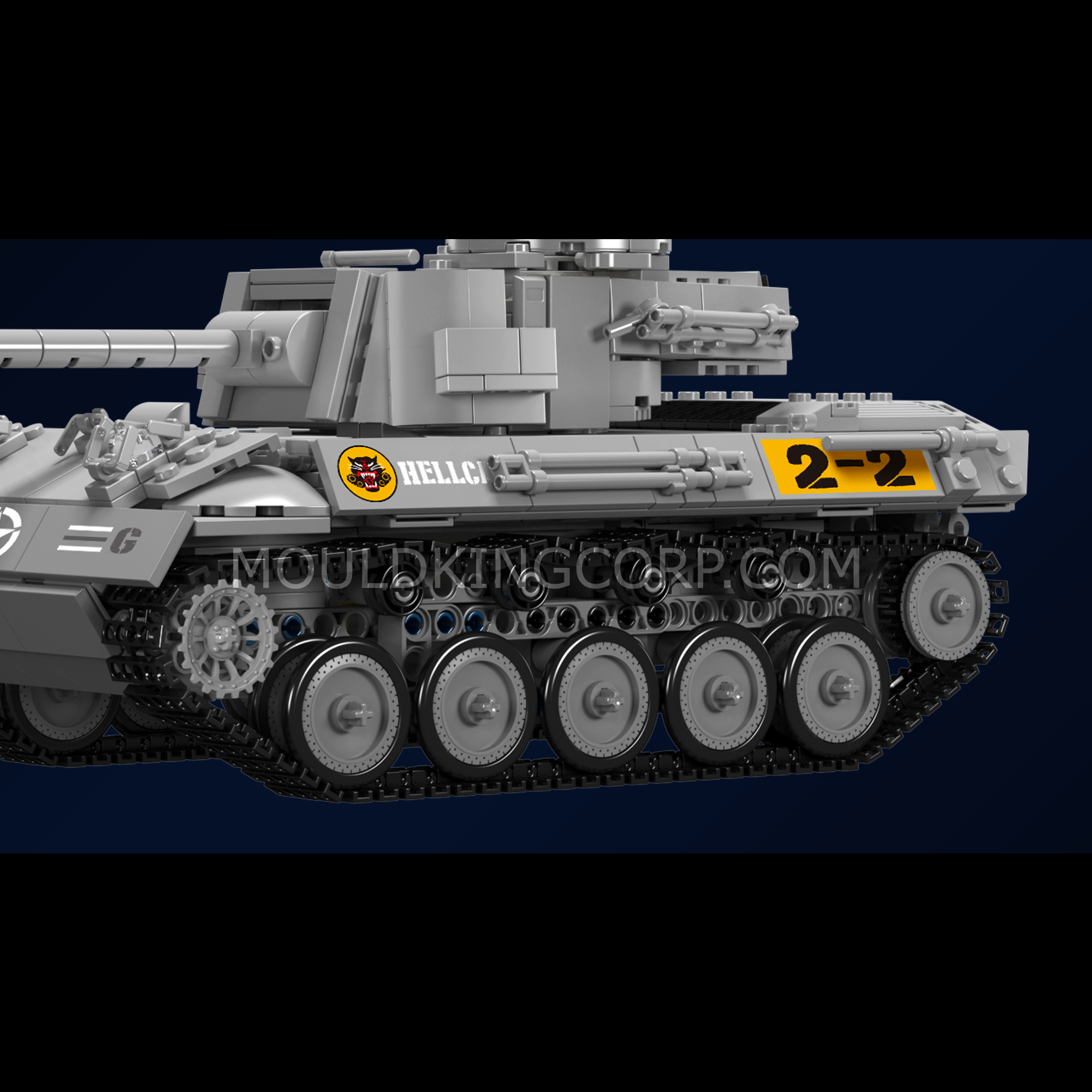 20032 M16 Hellcat Tank Destroyer Building Set | 971 Pcs - Image 5 of 6 | TheBrickTube