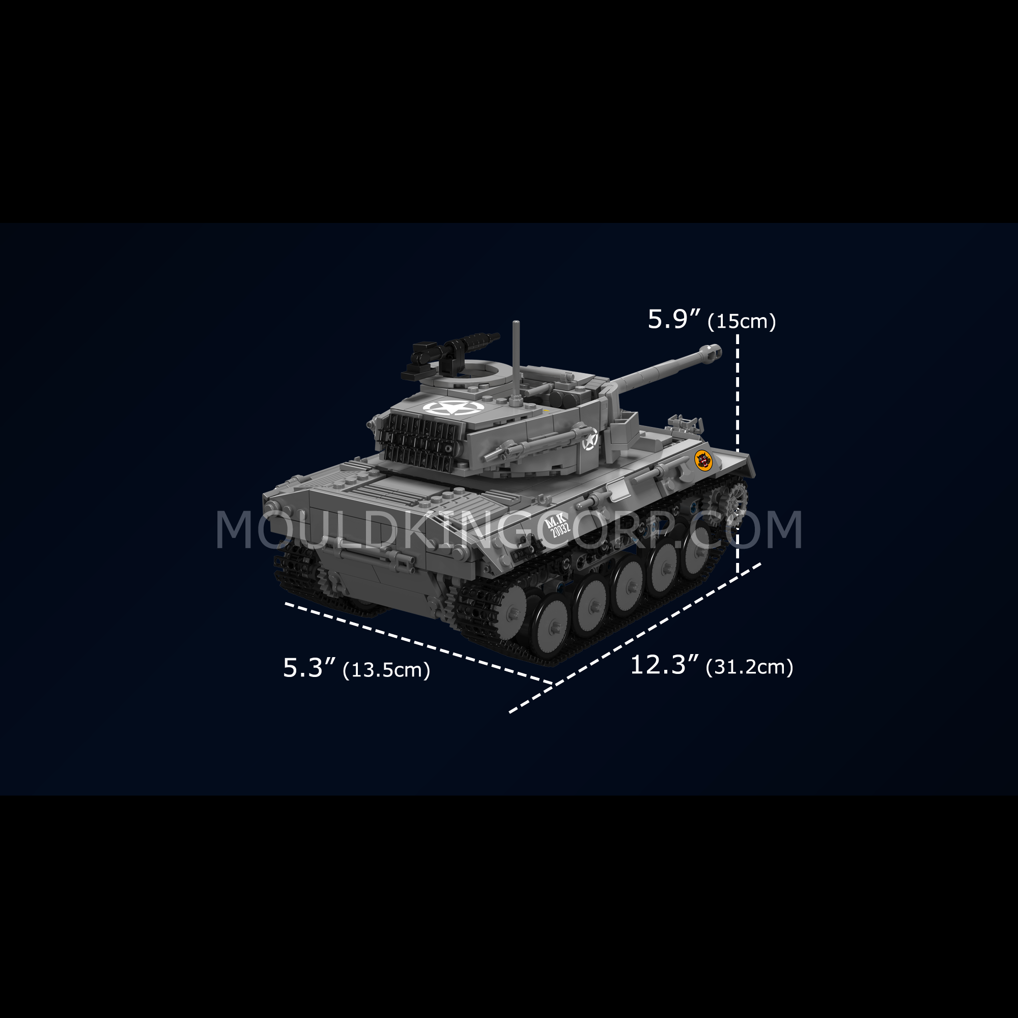 20032 M16 Hellcat Tank Destroyer Building Set | 971 Pcs - Image 6 of 6 | TheBrickTube