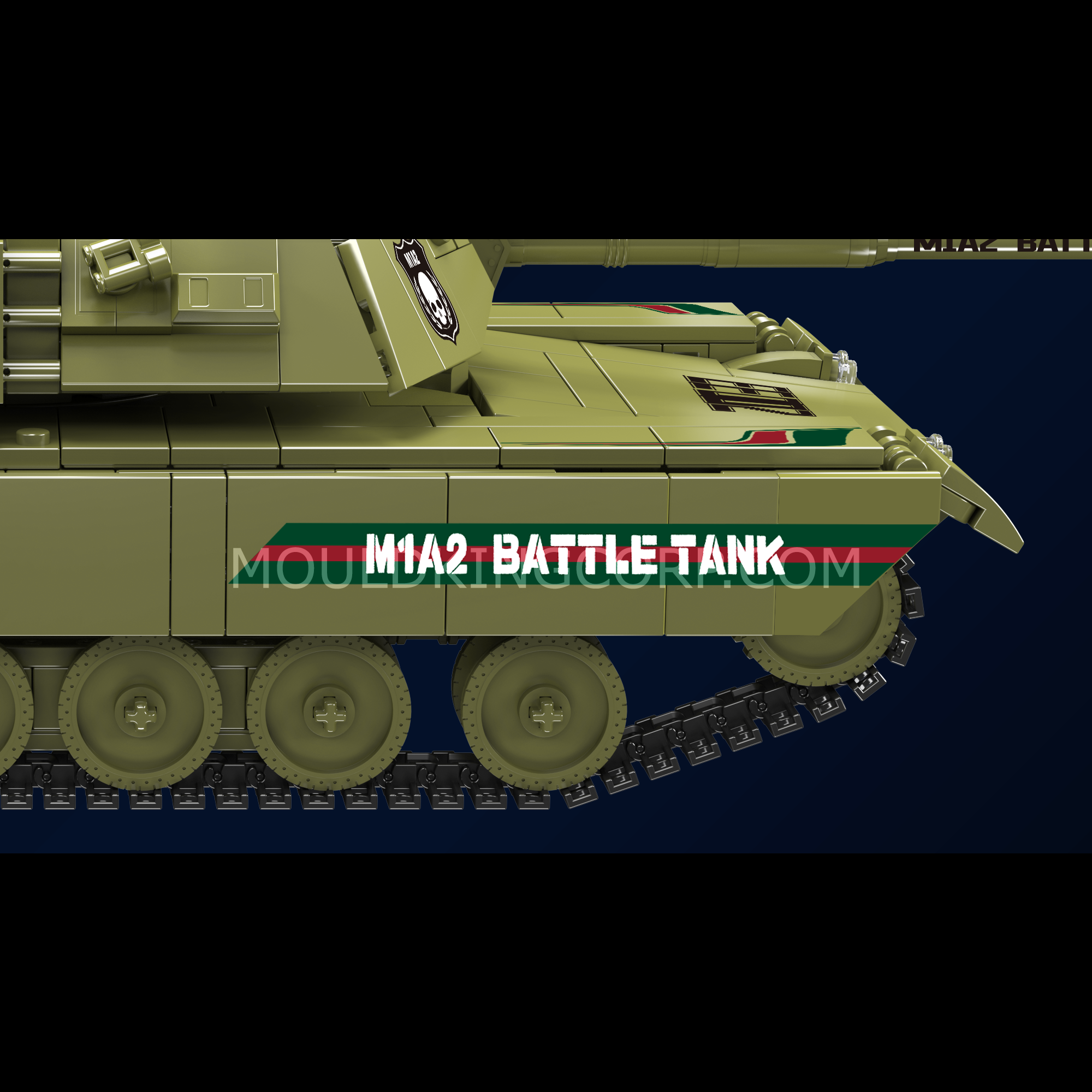 20033 MIA2 Main Battle Tank Building Set | 1,168 Pcs - Image 5 of 6 | TheBrickTube