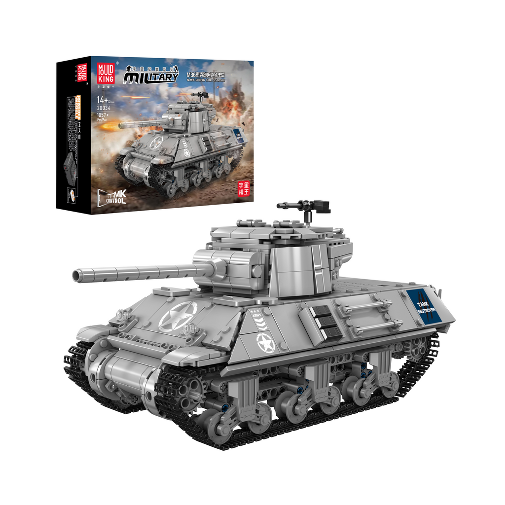 20034 Pershing Heavy Tank Building Set | 1,057 Pcs - Main Image | TheBrickTube