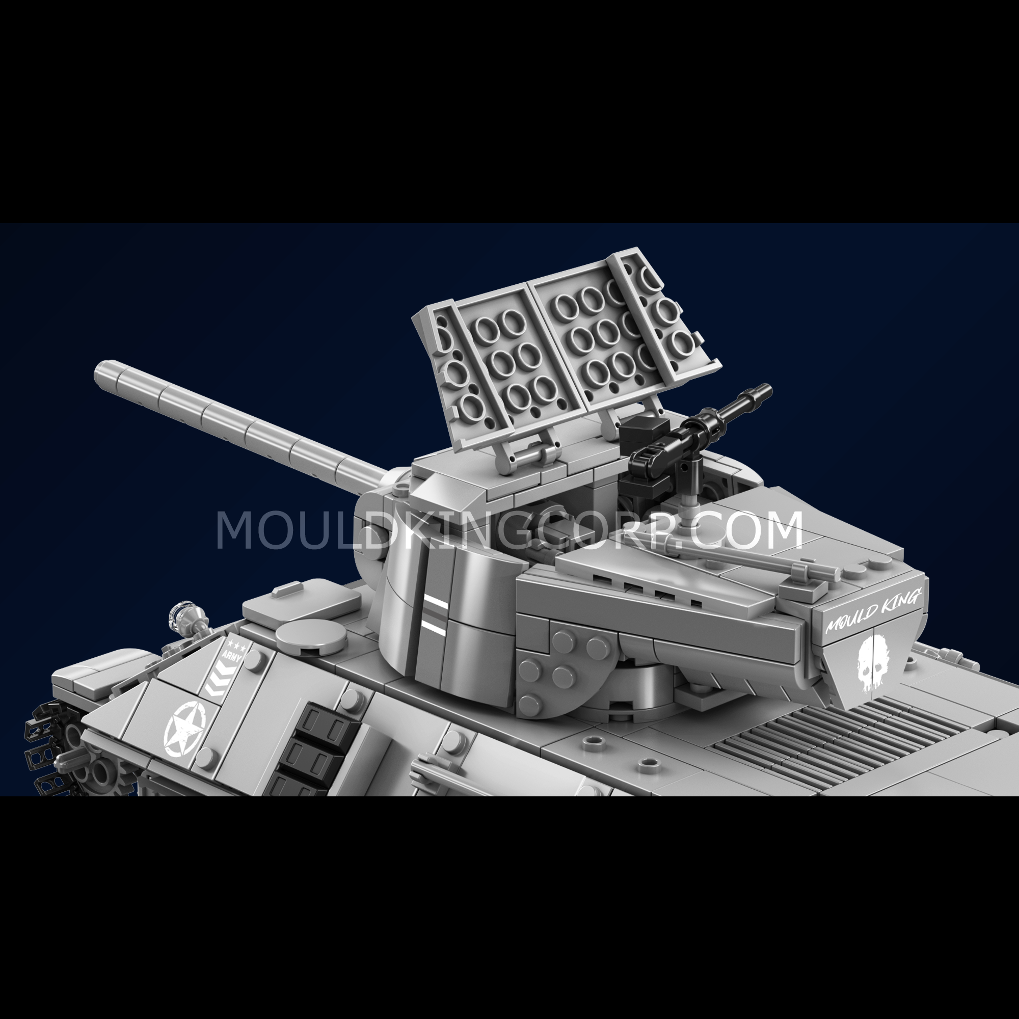20034 Pershing Heavy Tank Building Set | 1,057 Pcs - Image 4 of 6 | TheBrickTube