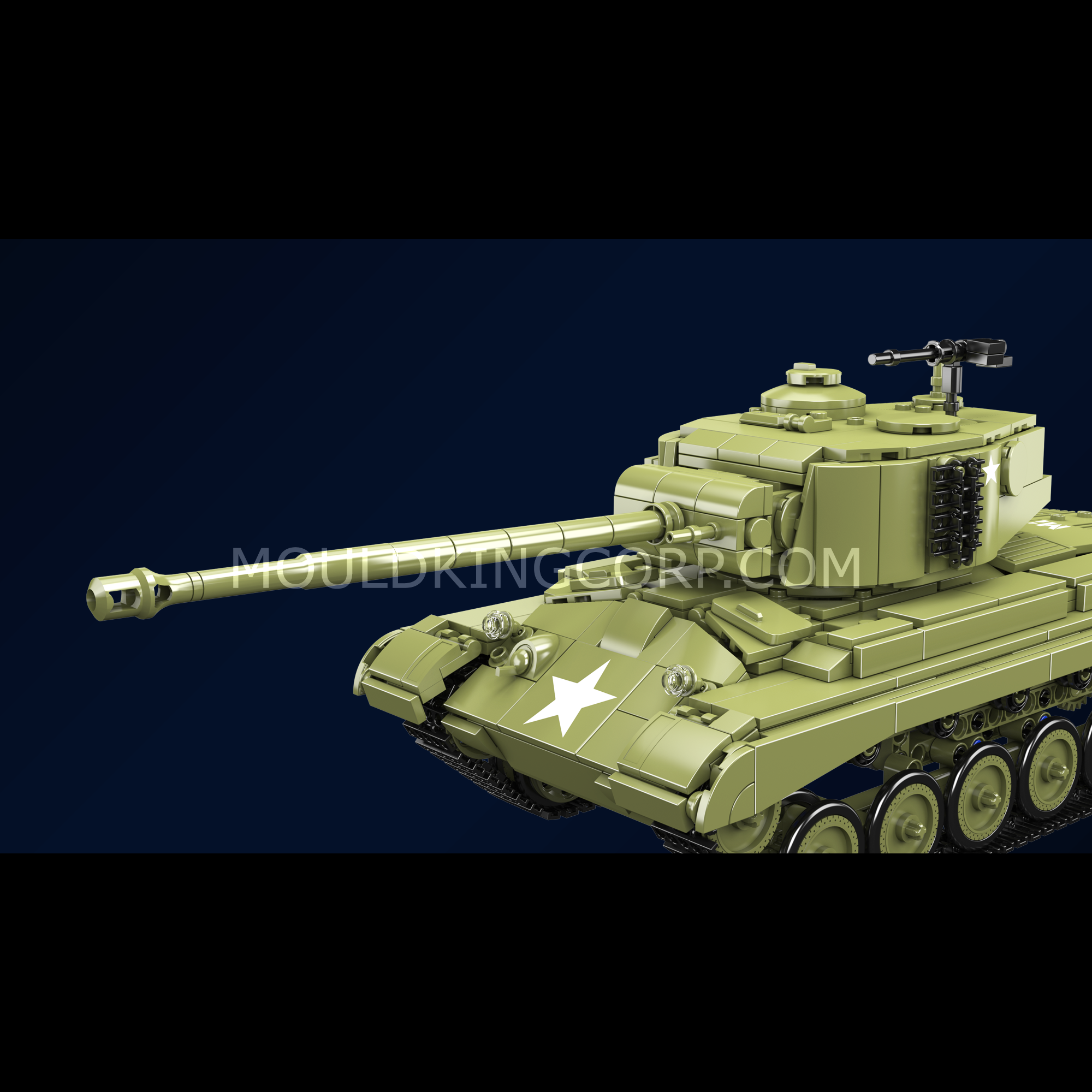 20035 M26 Heavy Tank Building Set | 1,054 Pcs - Image 2 of 6 | TheBrickTube