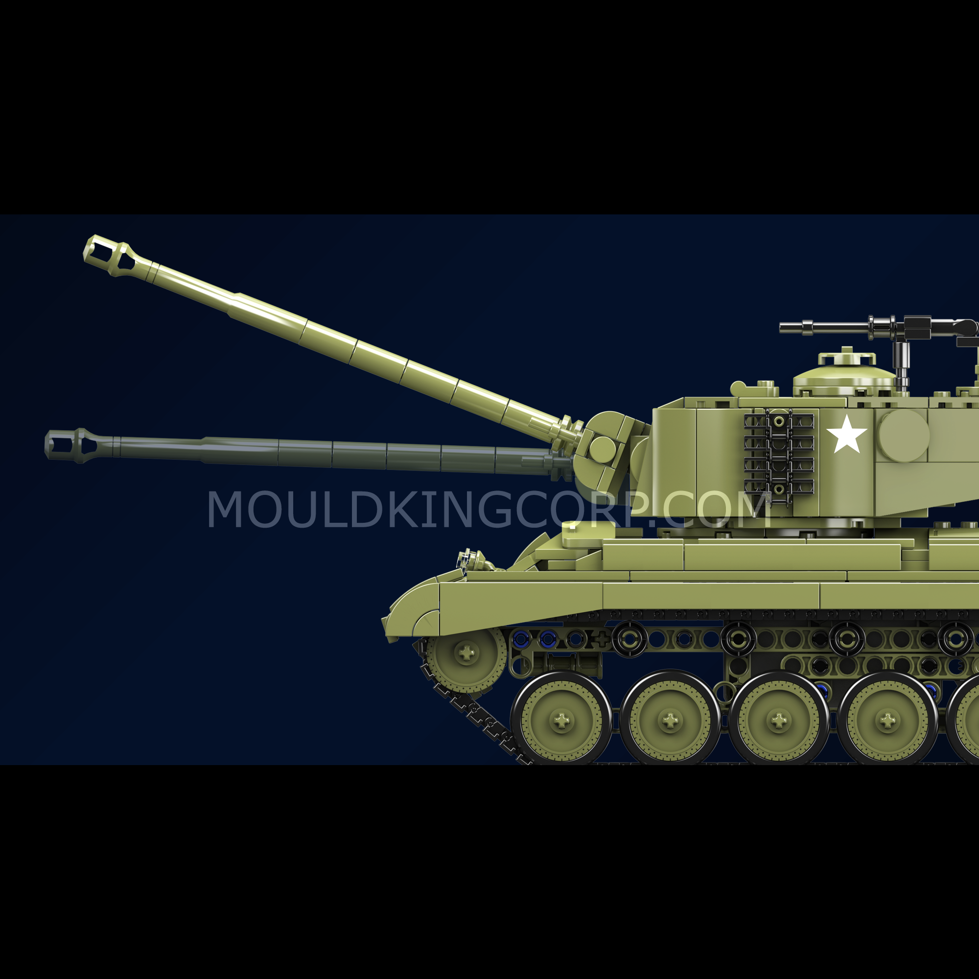 20035 M26 Heavy Tank Building Set | 1,054 Pcs - Image 4 of 6 | TheBrickTube