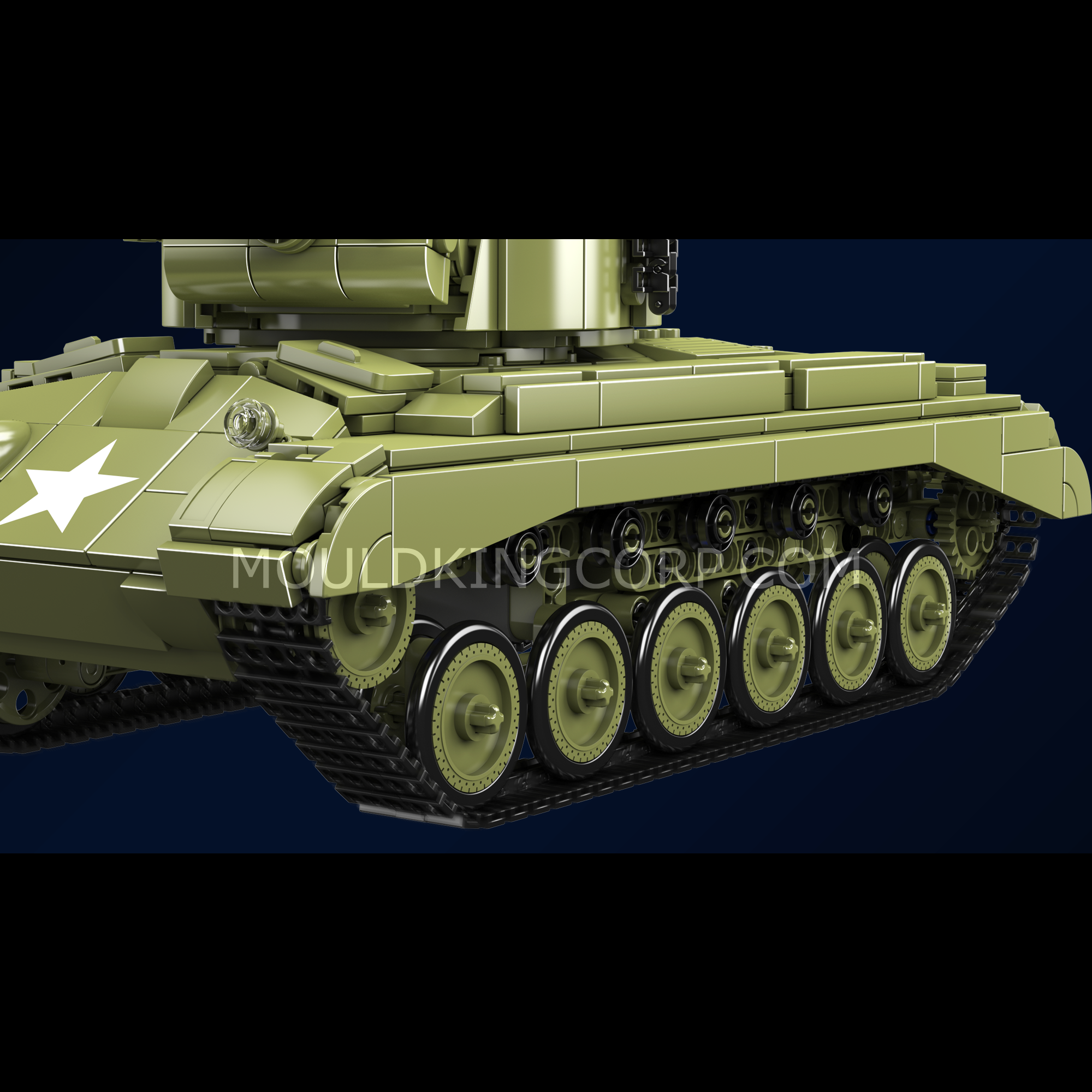 20035 M26 Heavy Tank Building Set | 1,054 Pcs - Image 5 of 6 | TheBrickTube