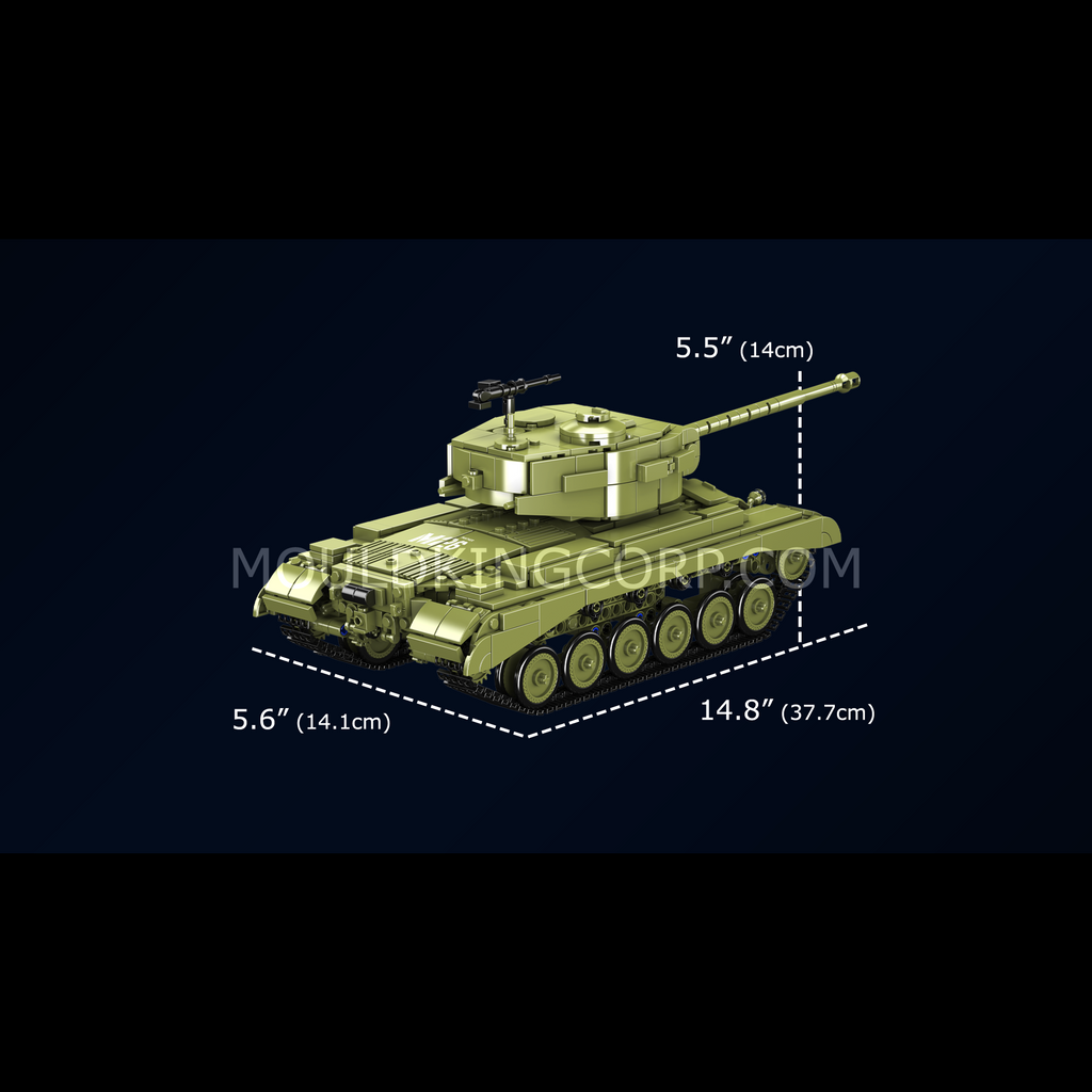 20035 M26 Heavy Tank Building Set | 1,054 Pcs - Image 6 of 6 | TheBrickTube