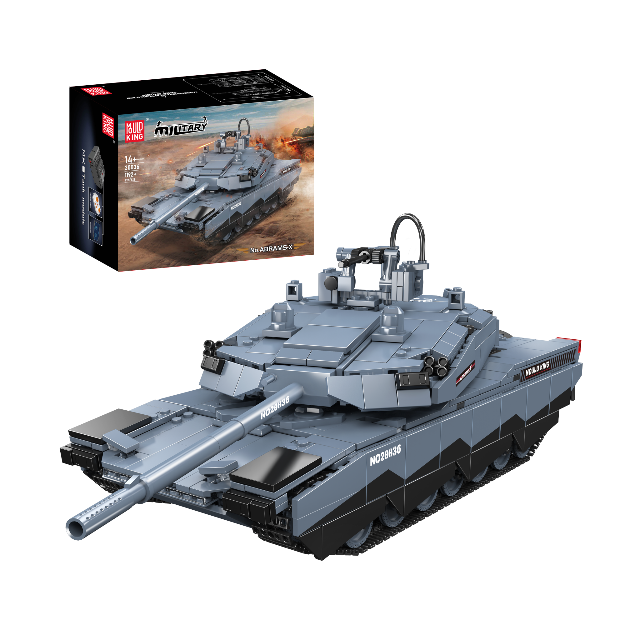 20036 Abrams X Tank Model Building Set | 1,192 Pcs - Main Image | TheBrickTube
