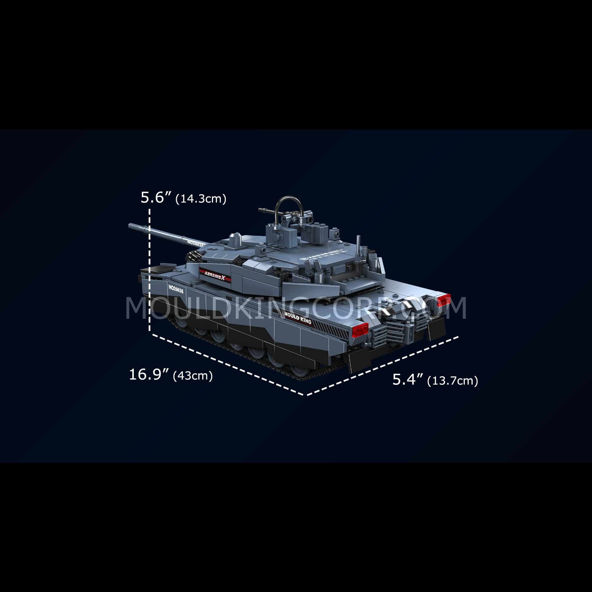 20036 Abrams X Tank Model Building Set | 1,192 Pcs - Image 6 of 6 | TheBrickTube