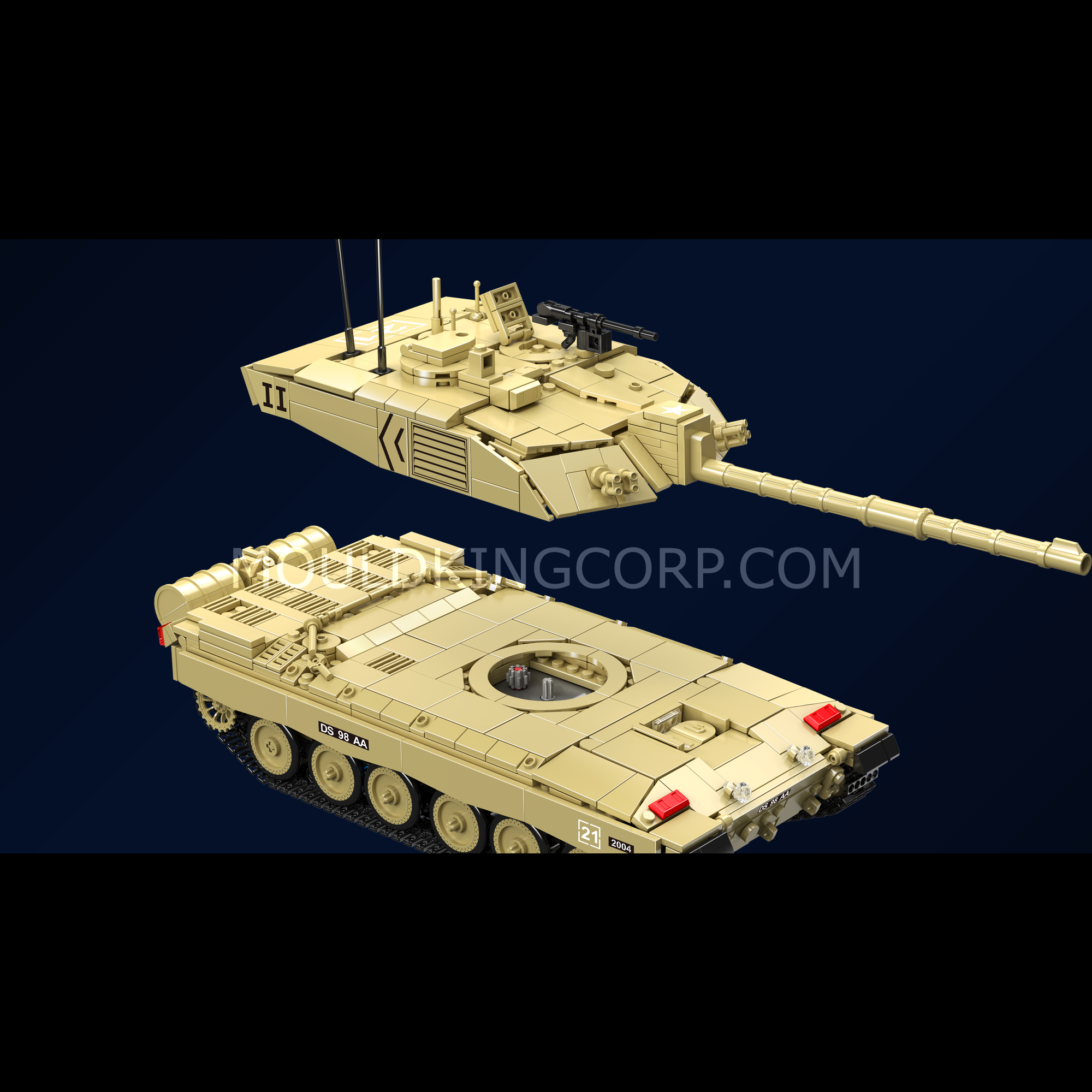 20037 Challenger 2 Tank Building Set | 1,129 Pcs - Image 3 of 6 | TheBrickTube