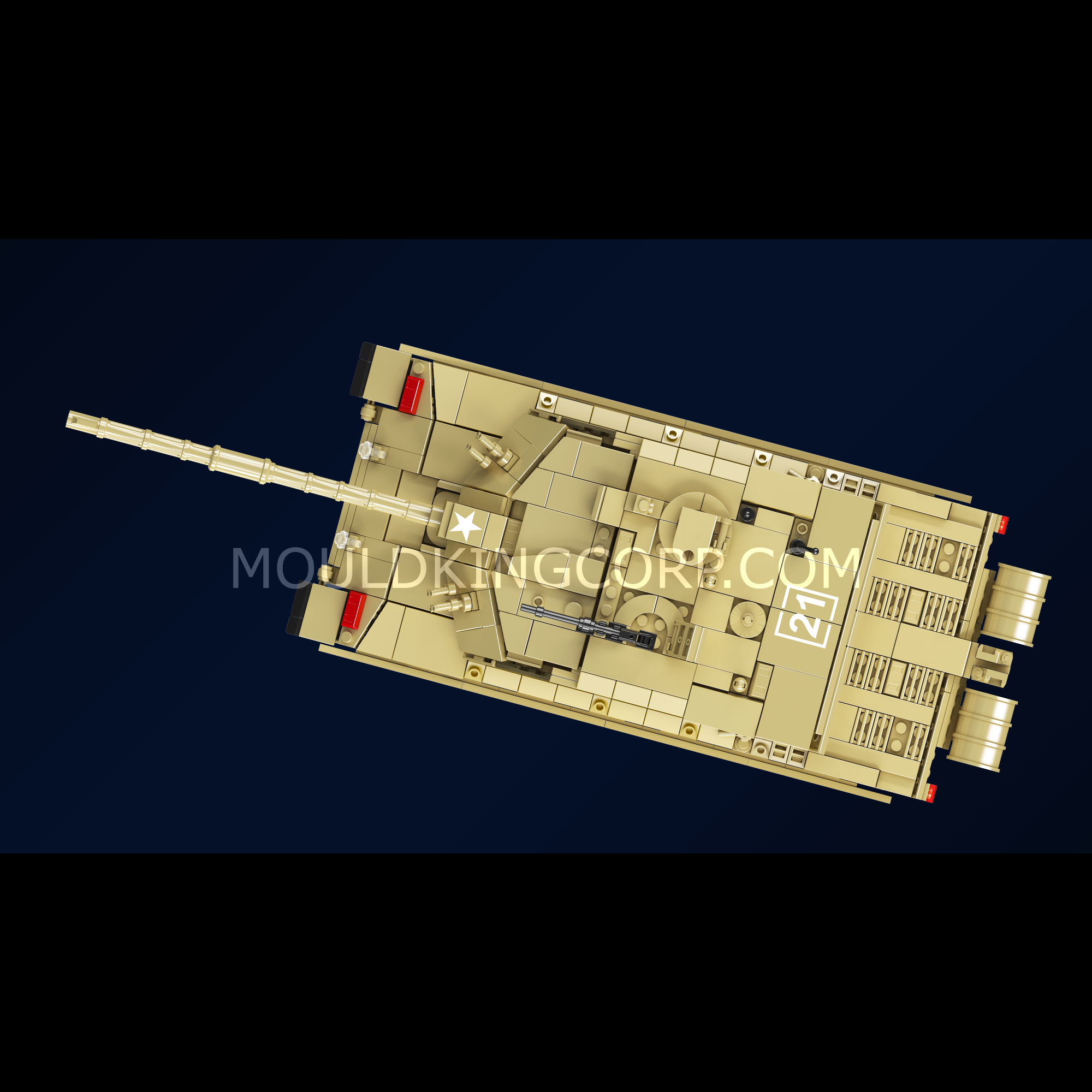 20037 Challenger 2 Tank Building Set | 1,129 Pcs - Image 5 of 6 | TheBrickTube