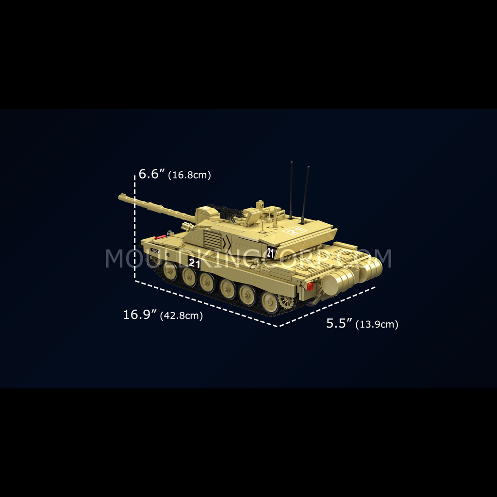 20037 Challenger 2 Tank Building Set | 1,129 Pcs - Image 6 of 6 | TheBrickTube
