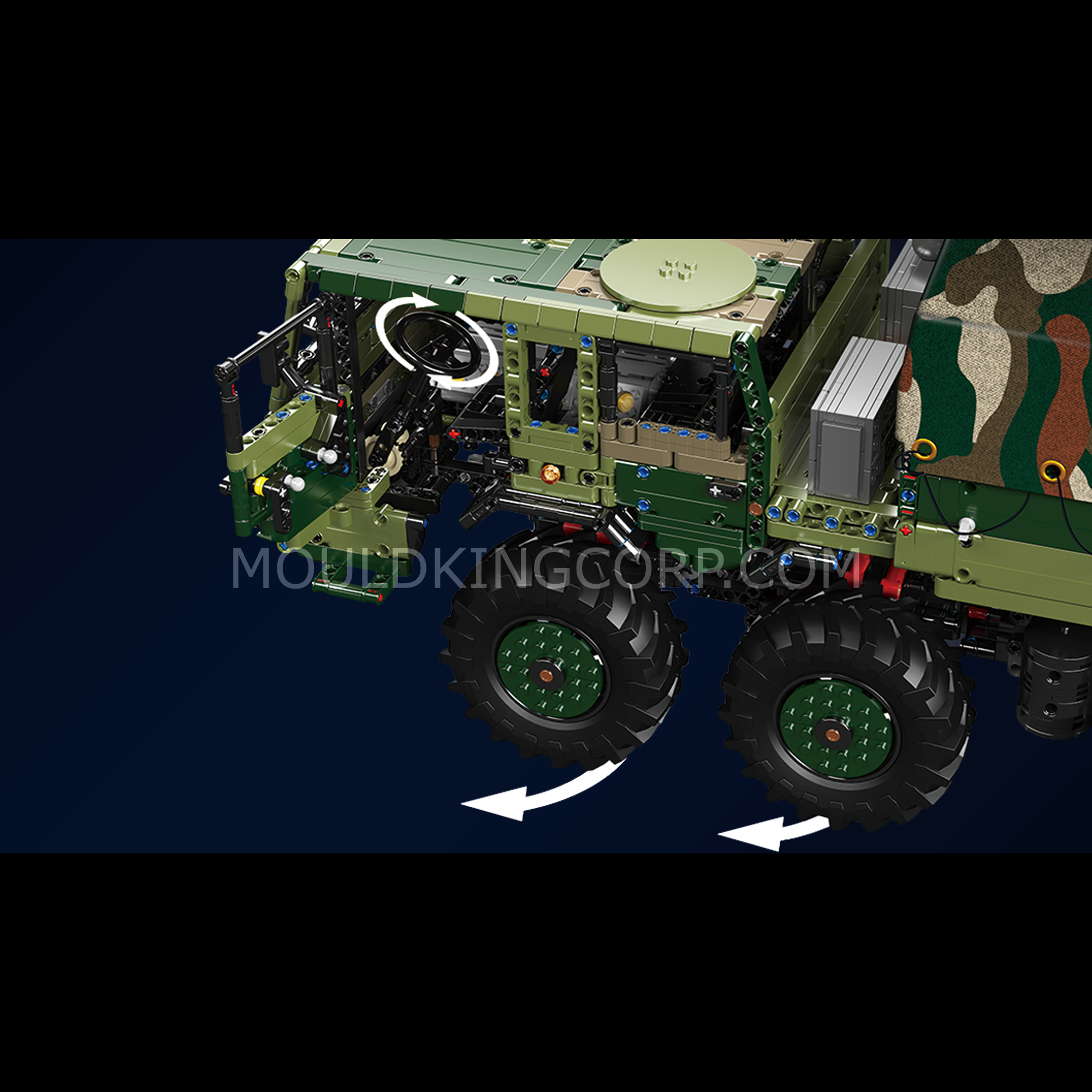 20039/20040 Remote Control KOLOS 8X8 Truck Building Set | 4,733 Pcs - Image 4 of 12 | TheBrickTube