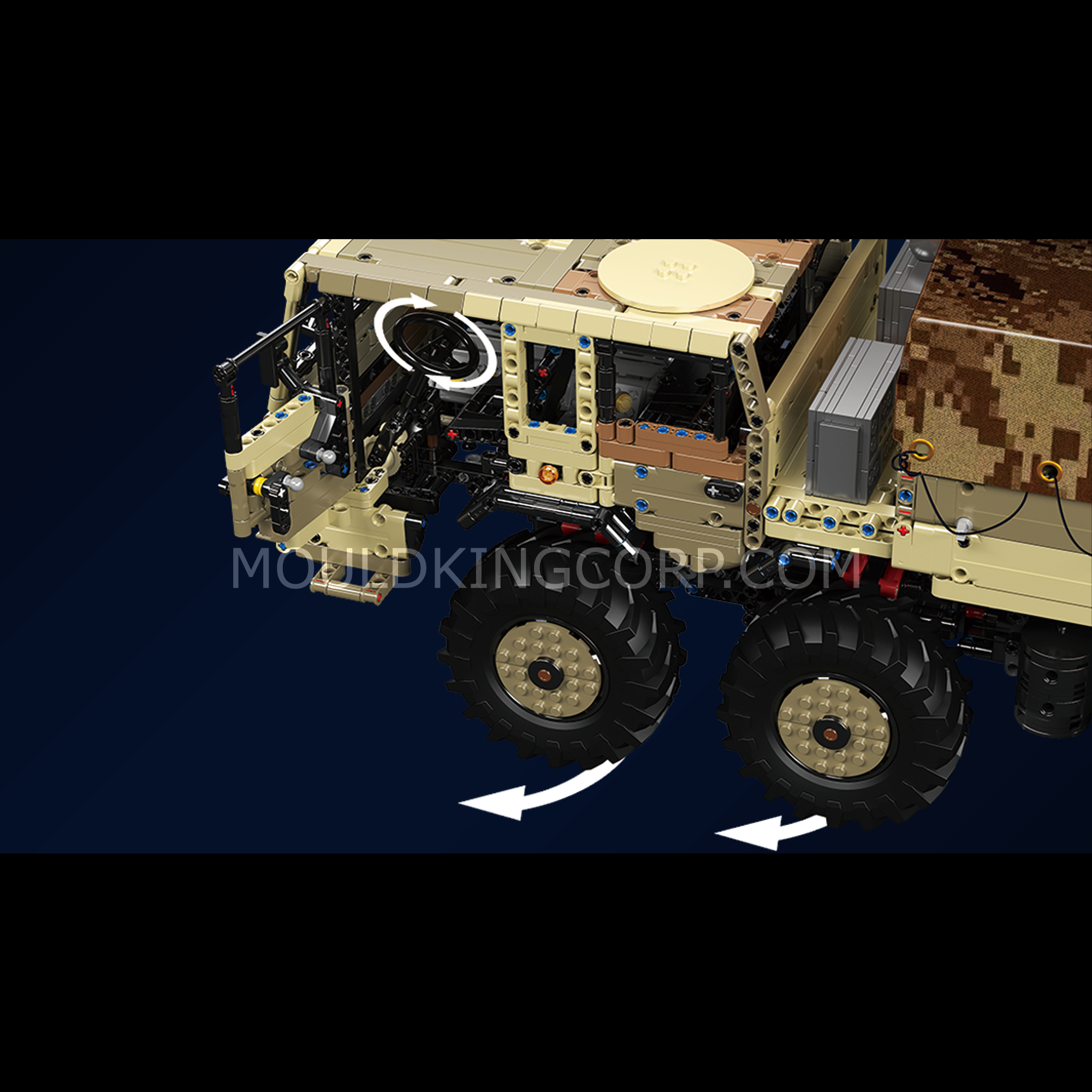 20039/20040 Remote Control KOLOS 8X8 Truck Building Set | 4,733 Pcs - Image 10 of 12 | TheBrickTube