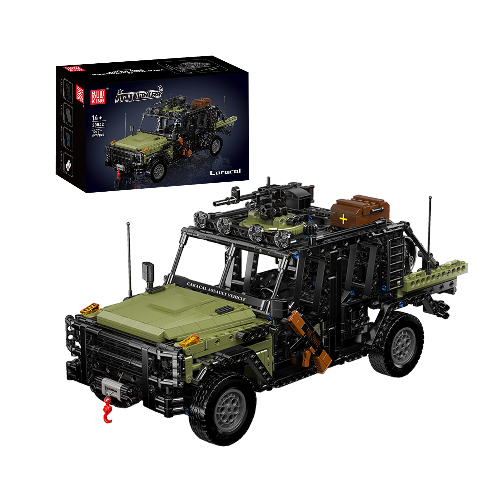 20041 & 20042 Caracal Assault Vehicle Building Set | 1,577 Pcs - Image 7 of 12 | TheBrickTube