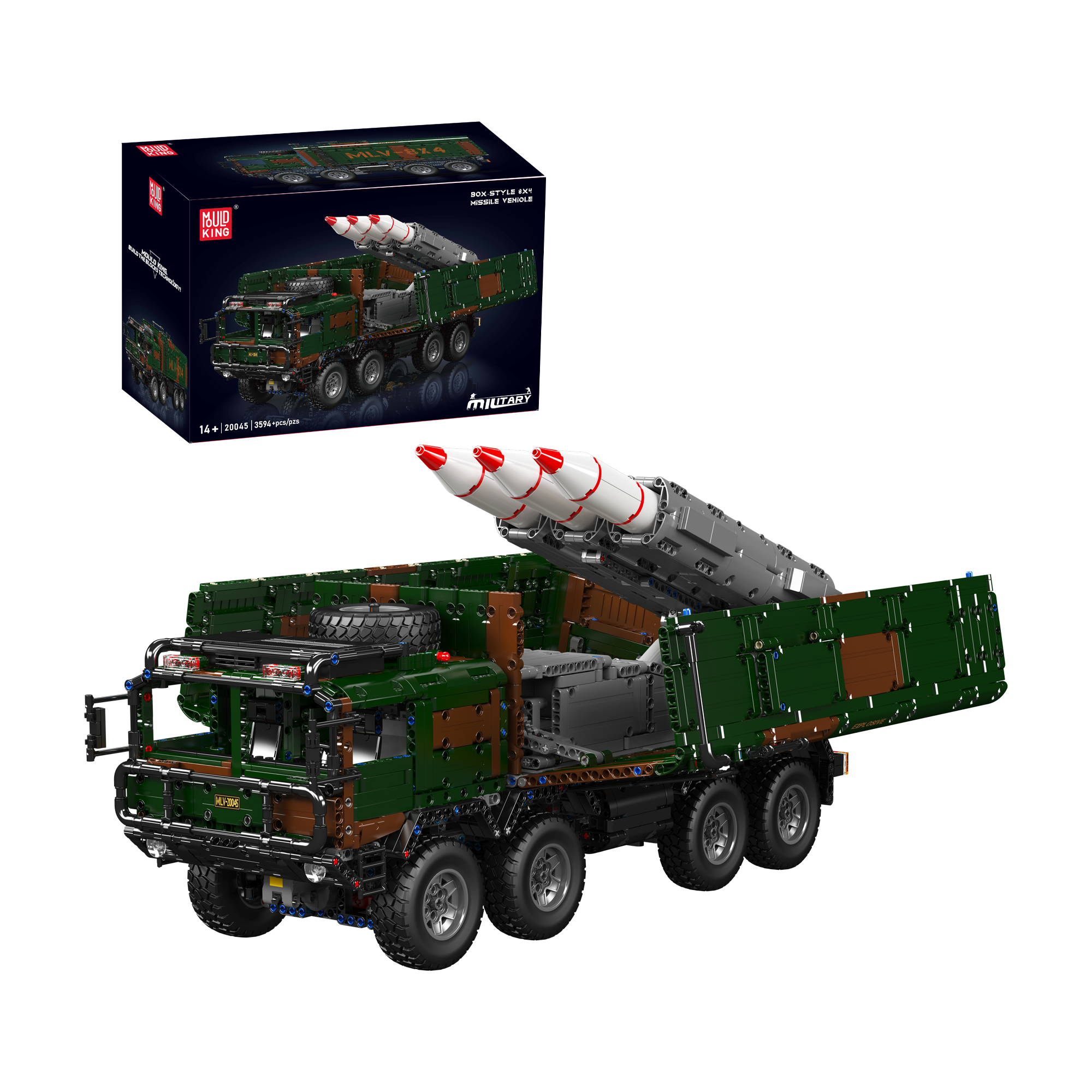 20044/20045 8x4 RC Missile Truck Military Building Set | 3,594 Pcs - Image 7 of 12 | TheBrickTube